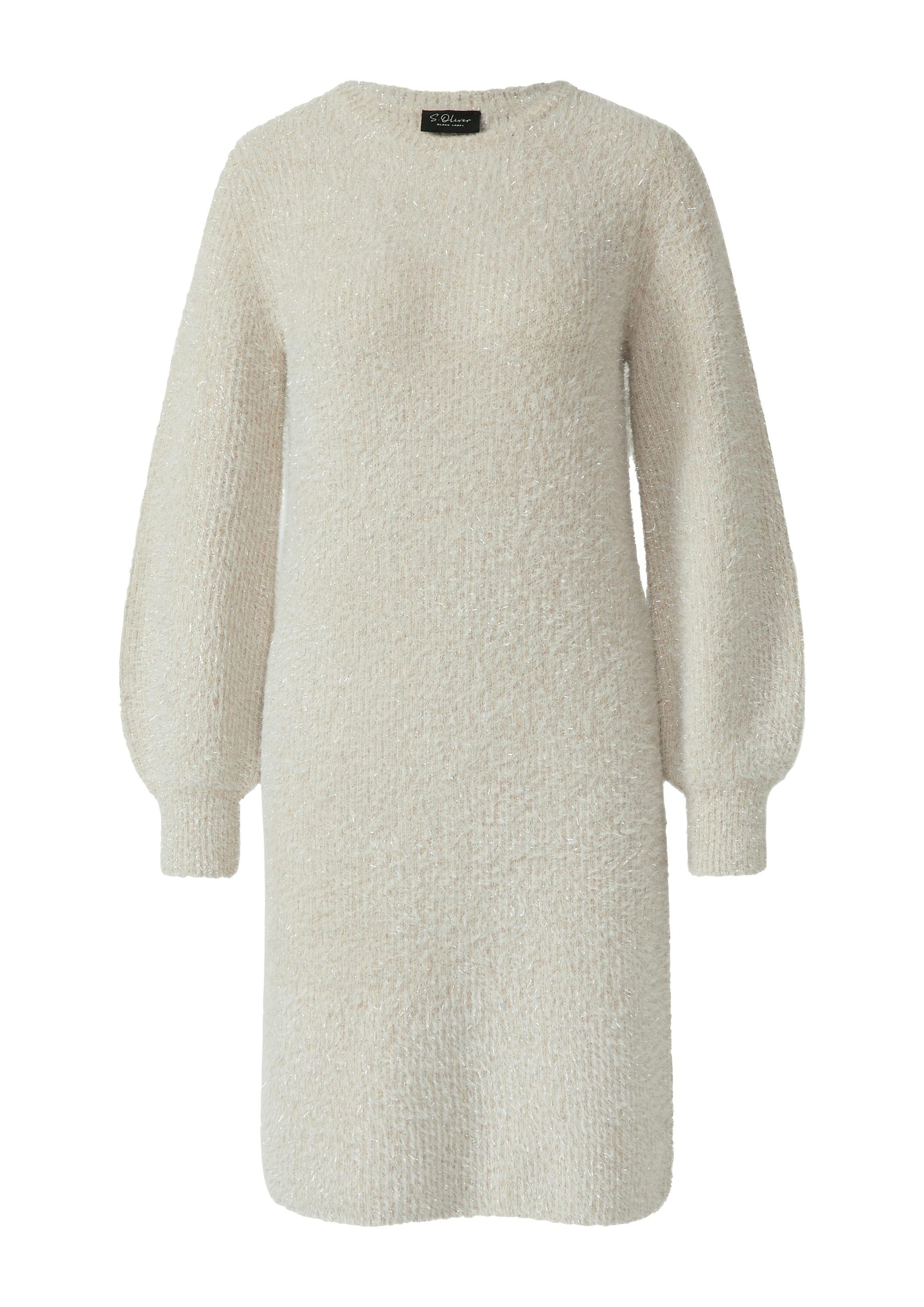 s.Oliver BLACK LABEL Strickkleid mit geripptem Saum