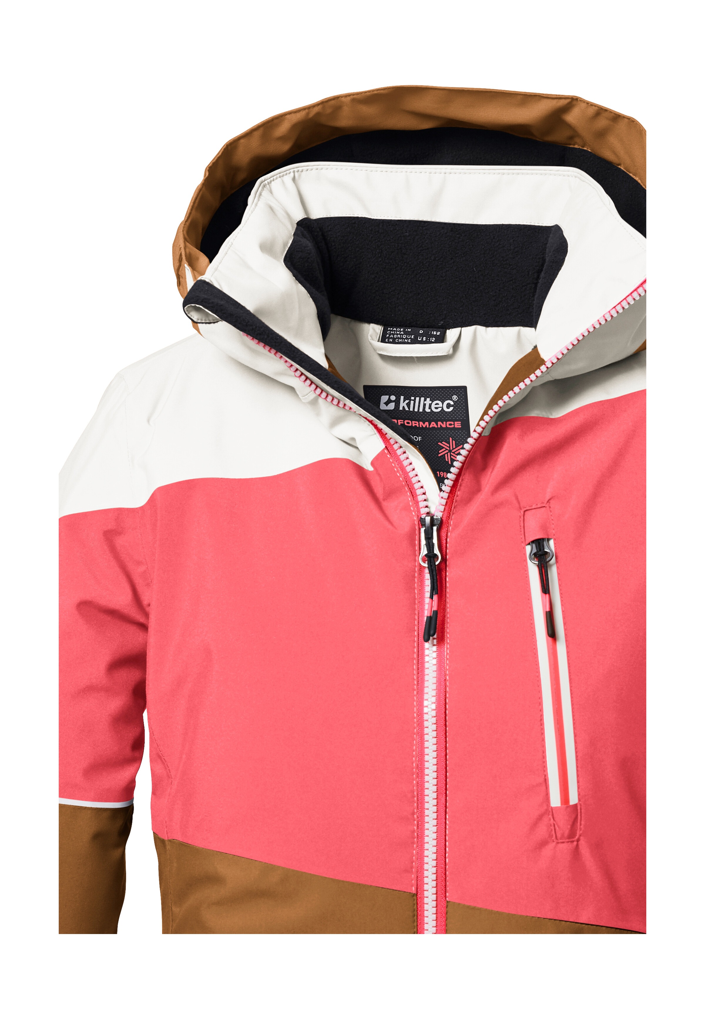 Thumbnail - Killtec Skijacke "KSW 331 GRLS SKI JCKT" Atmungsaktive, wasserdichte Jacke mit Fleece-Innenseite, Skipasstasche