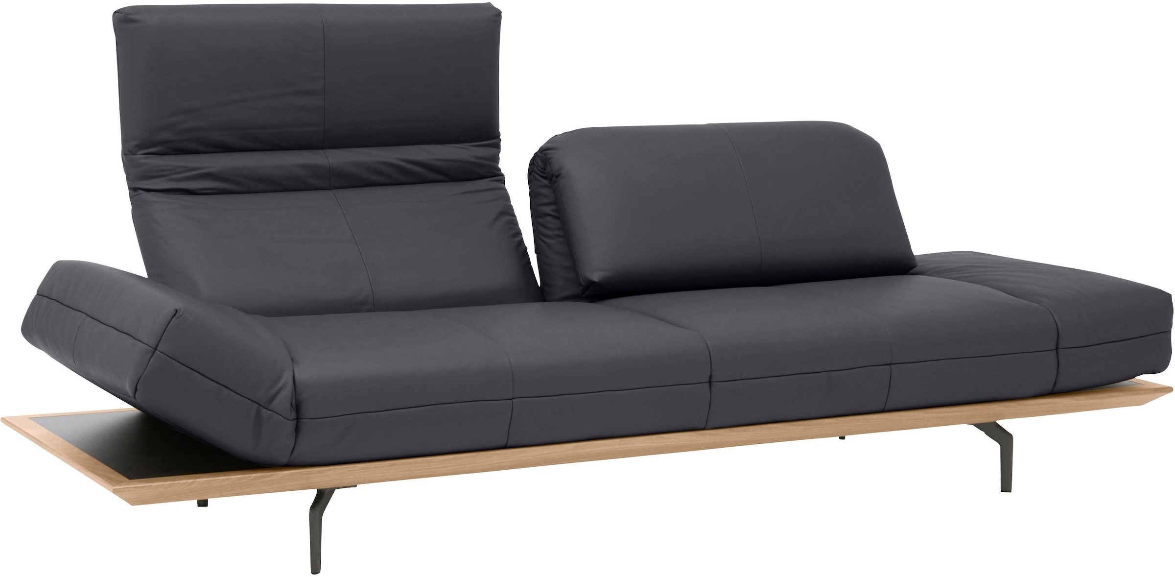 Creation BY ROLF BENZ 4-Sitzer »CR.420, Designsofa, Loungesofa«, in 2 Qualitäten, Holzrahmen in Eiche Natur oder Nußbaum, Breite 252 cm