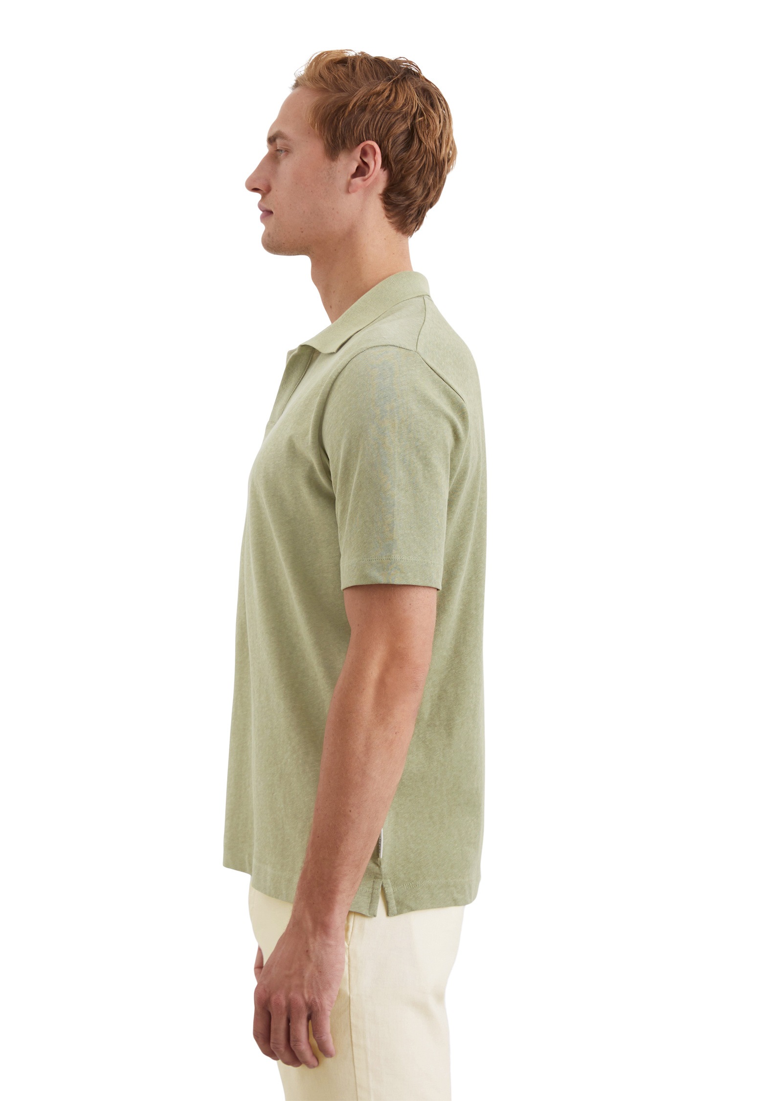 Marc O'Polo Poloshirt »aus Bio-Baumwolle und Leinen«