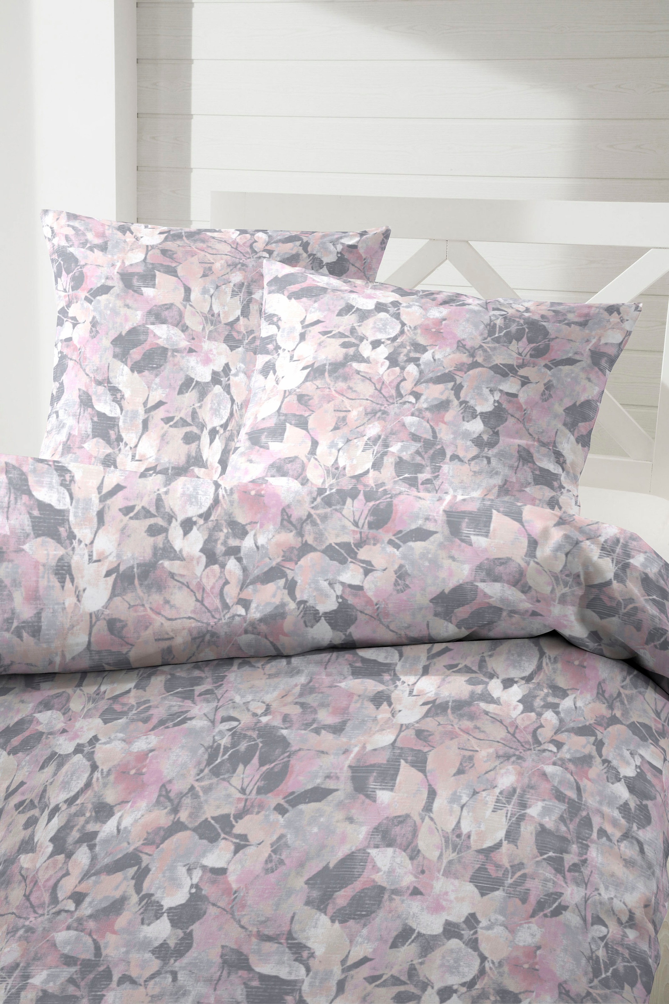 Primera Bettwäsche "Autumn Leave" 2 tlg. mit herbstlichen Blättern günstig online kaufen