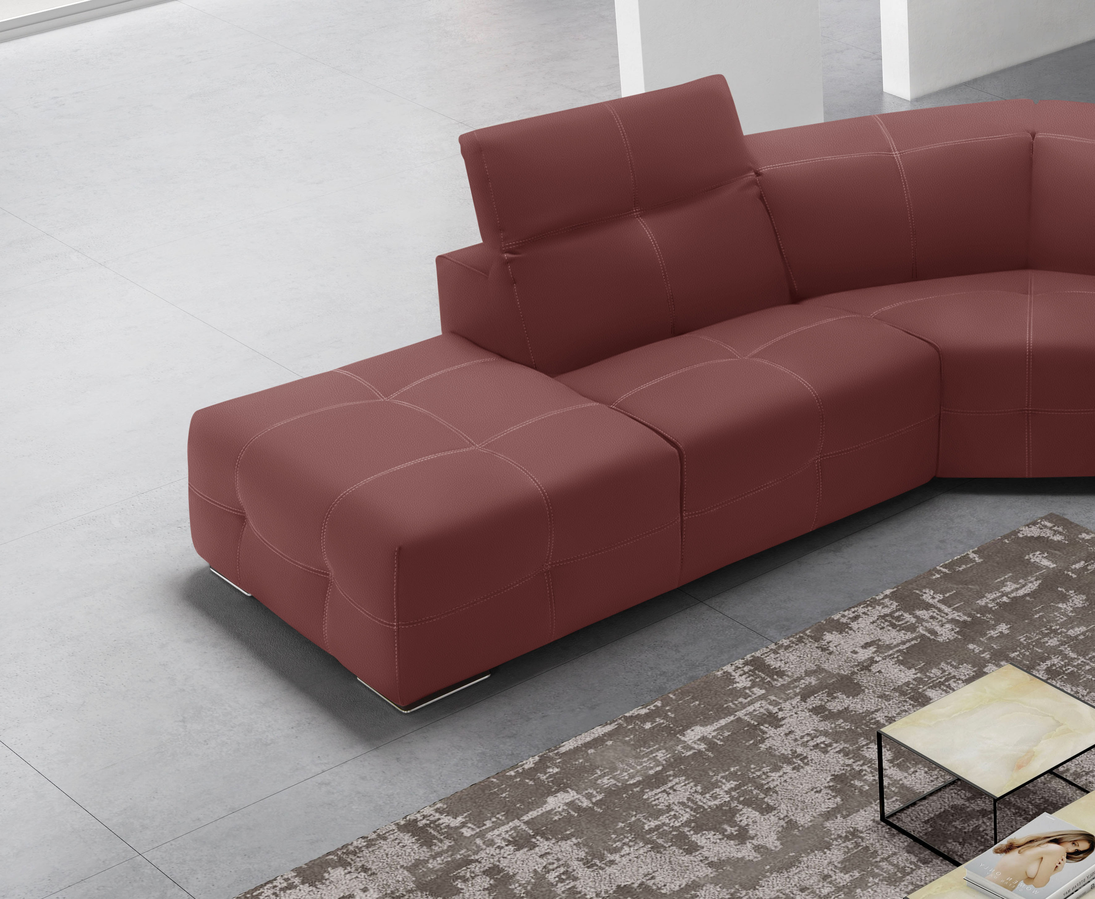 Thumbnail - Egoitaliano Ecksofa "Sauvanne, Designsofa der Extraklasse, elegant und bequem" wahlweise mit elektrischer Relaxfunktion,...