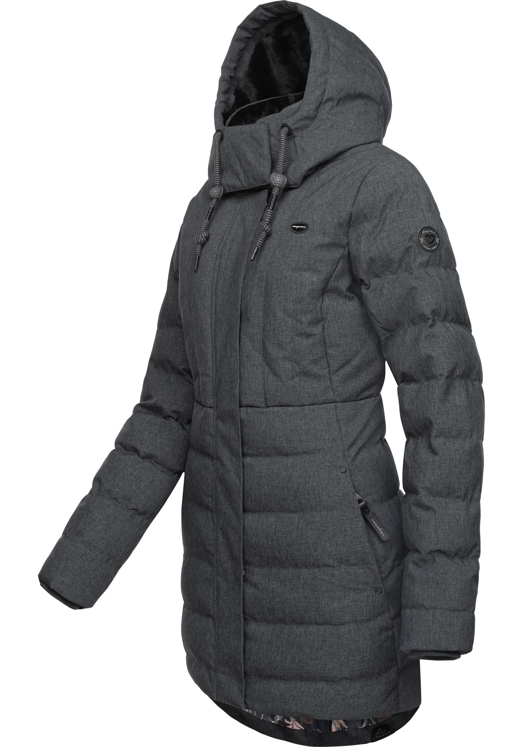 Ragwear Kurzmantel »Ashanta«, Wasserdichter Winterparka mit gefütterter Kapuze