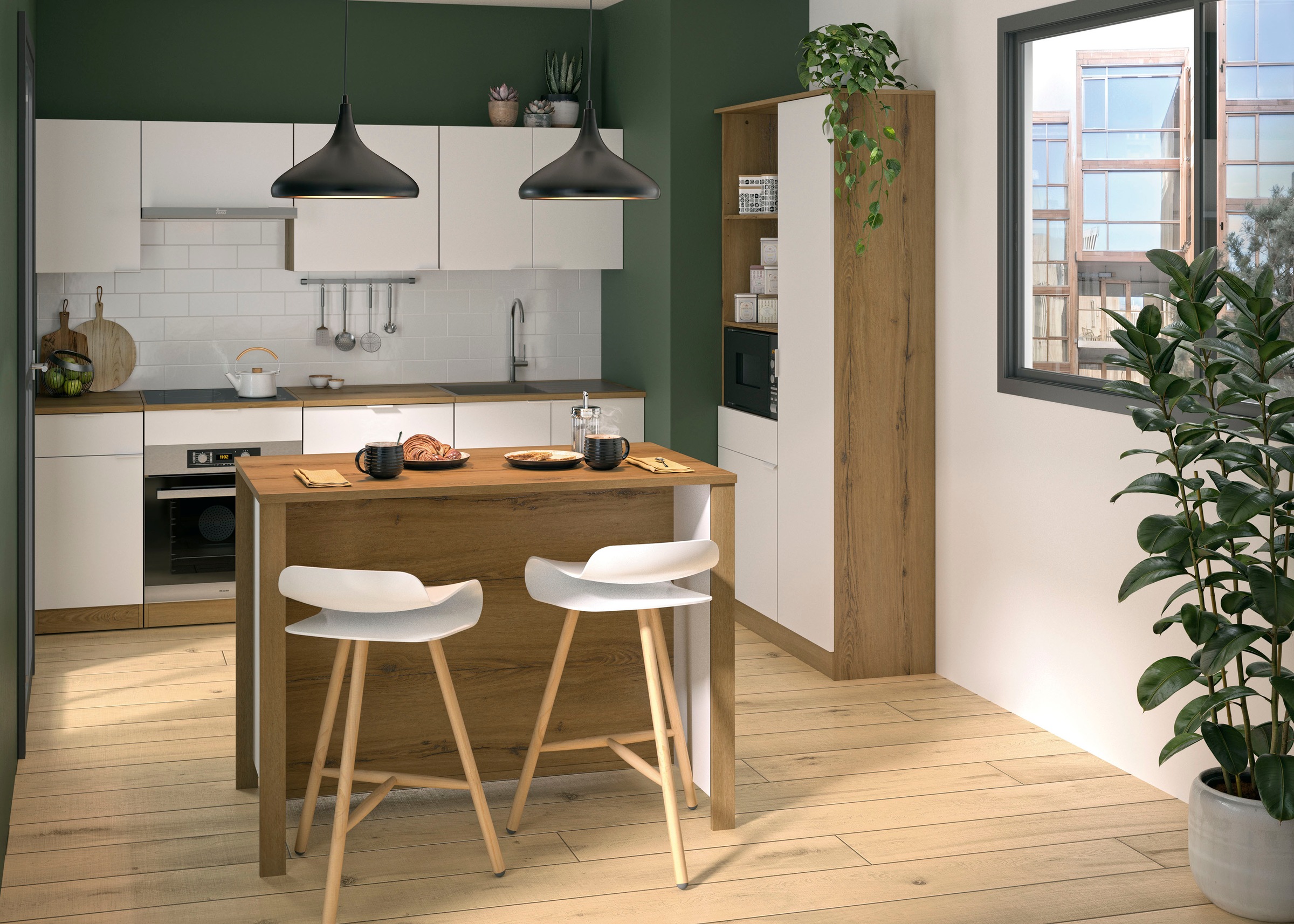 Gami Küchenbuffet "EDEN", Moderne und praktische Kücheninsel günstig online kaufen