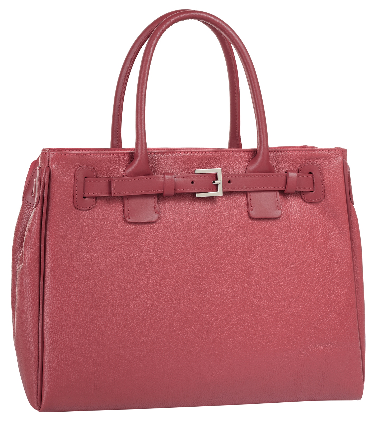 Cluty Henkeltasche, echt Leder, Made in Italy