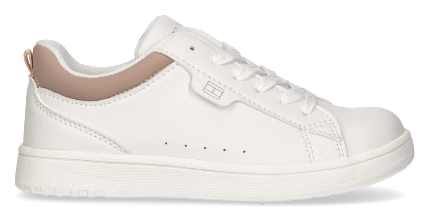 Tommy Hilfiger Sneaker »LOW CUT LACE-UP/VELCRO SNEAKER«, Freizeitschuh, Halbschuh, Schnürschuh mit farblichem Schaftrand