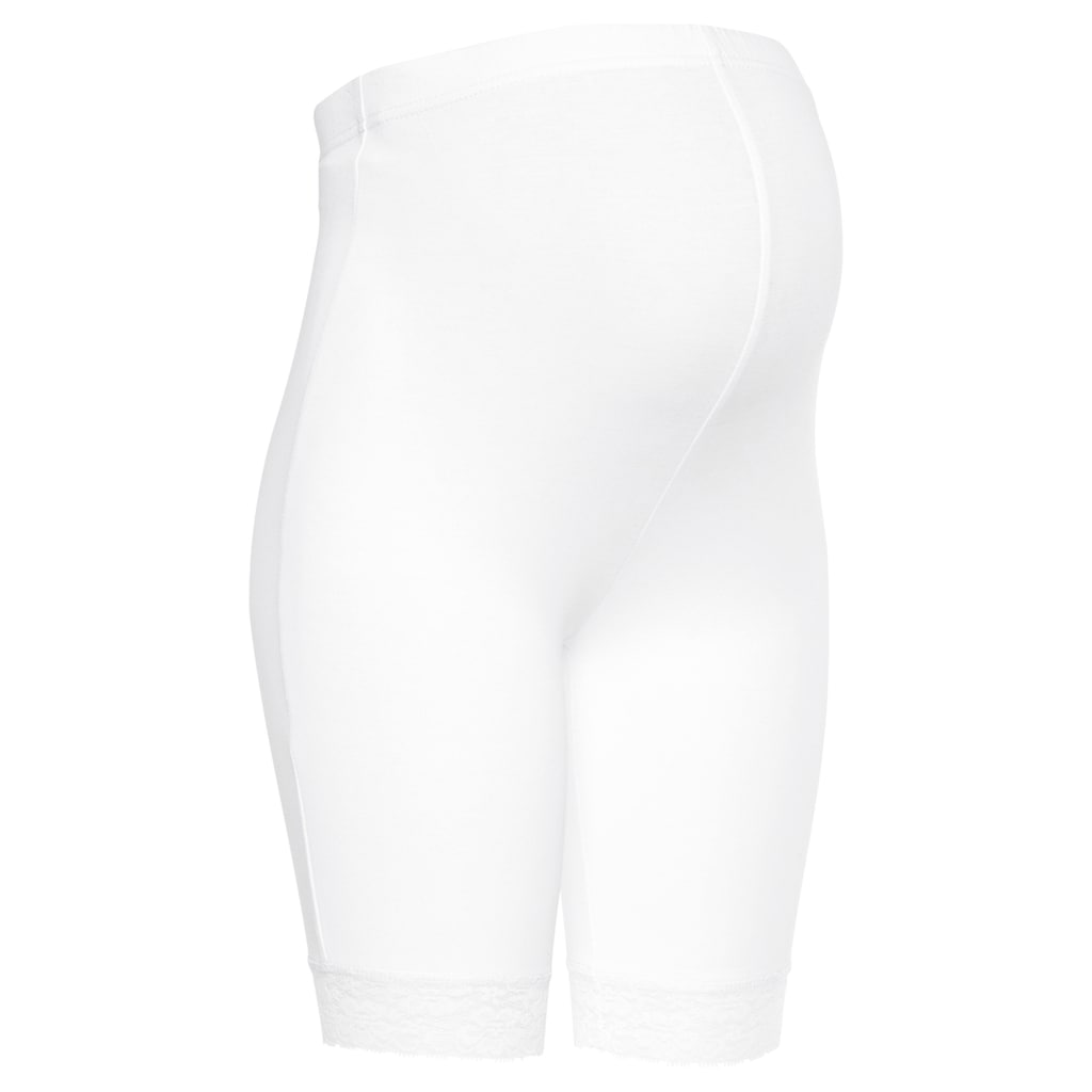 Neun Monate Umstandsleggings », 2er Pack Radler für Schwangerschaft und Stillzeit«, (Packung, 2 tlg.), mit Spitze am Saum