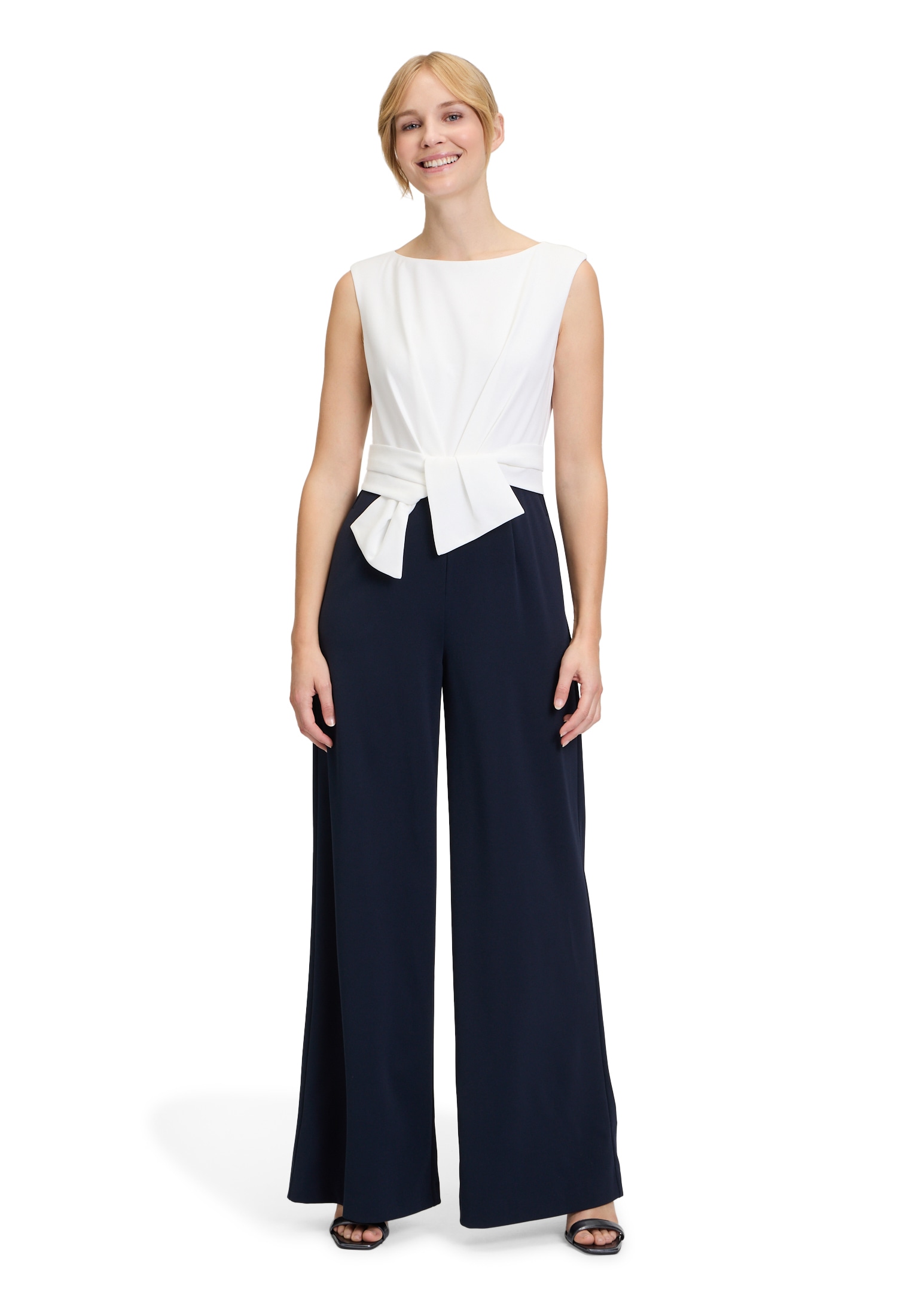 Overall »Vera Mont Jumpsuit mit weitem Bein«, (1 tlg.), Bunddetail