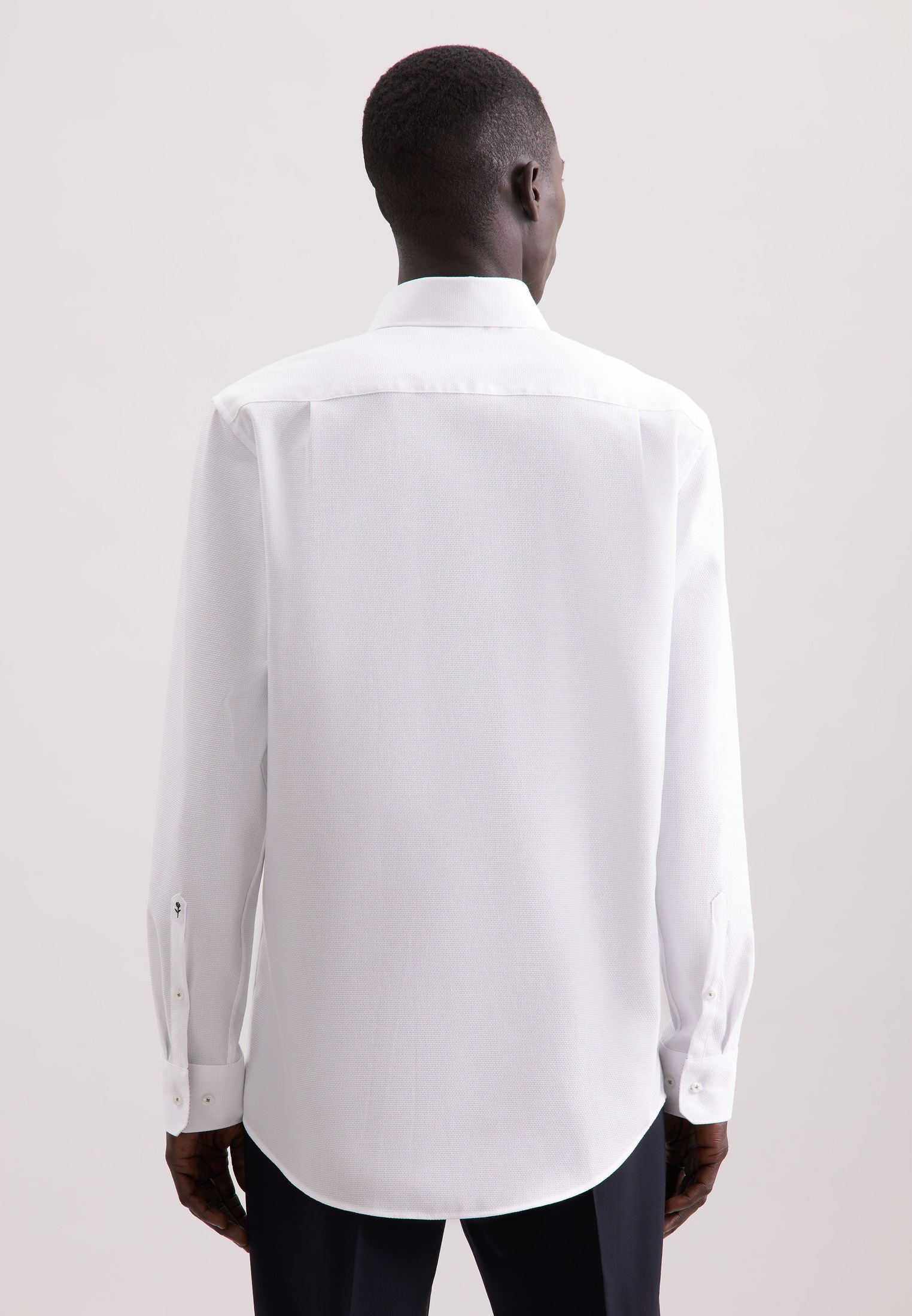 seidensticker Businesshemd »Schwarze Rose«, Comfort 1/1 Covered-Button-Down-Kragen Struktur