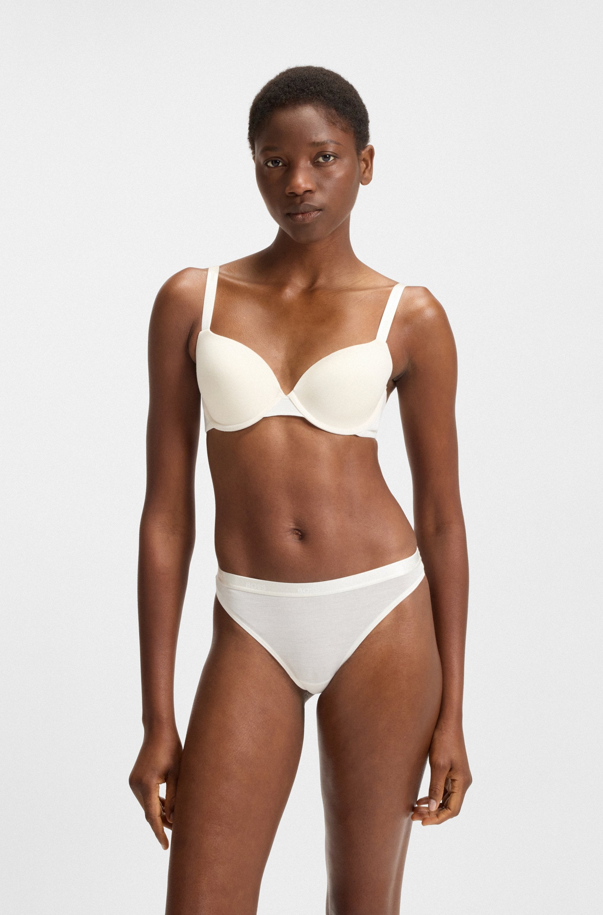 BOSS Bügel-BH »UNDERWIRE BRA CI«, mit BOSS Schriftzug auf den Trägern
