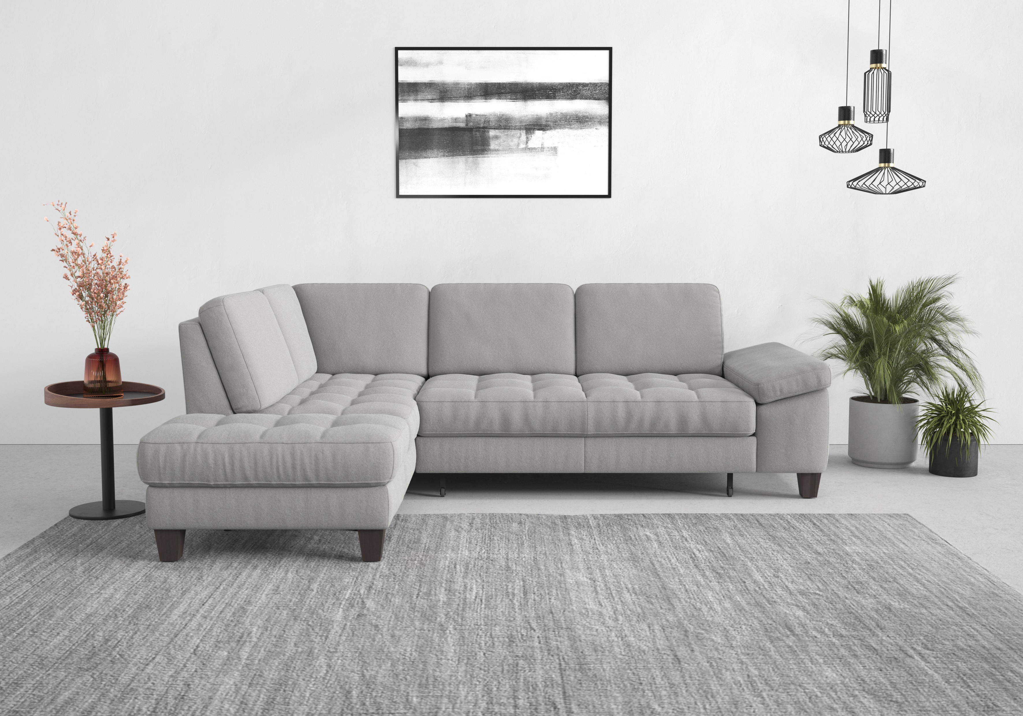 sit&more Ecksofa "Westham L-Form" mit Ottomane, mit oder ohne Schlaffunktion, Bettkasten, Verstellung