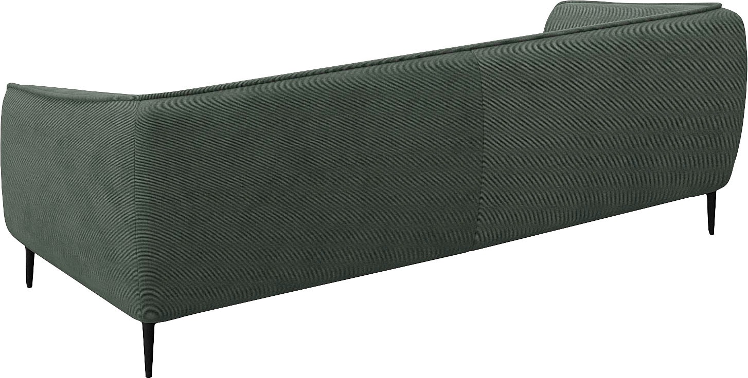 FLEXLUX 3-Sitzer »Belle Designsofa, Couch, bequem durch Kaltschaum im Sitz«, Skandinavisches Design, In hochwertiger Verarbeitung
