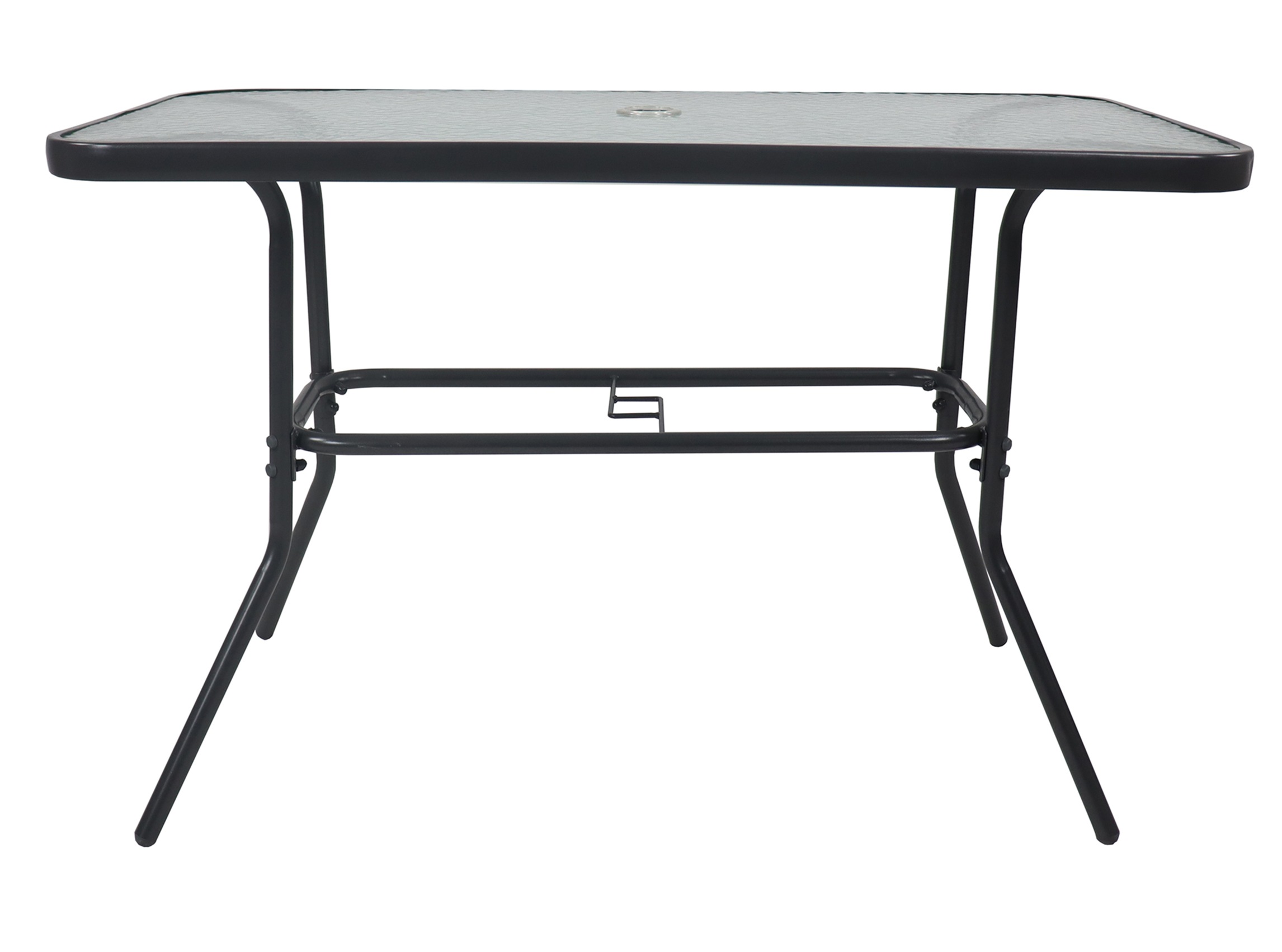 VCM 7-Piece Garden Dining Set Anthracite 110cm 2
