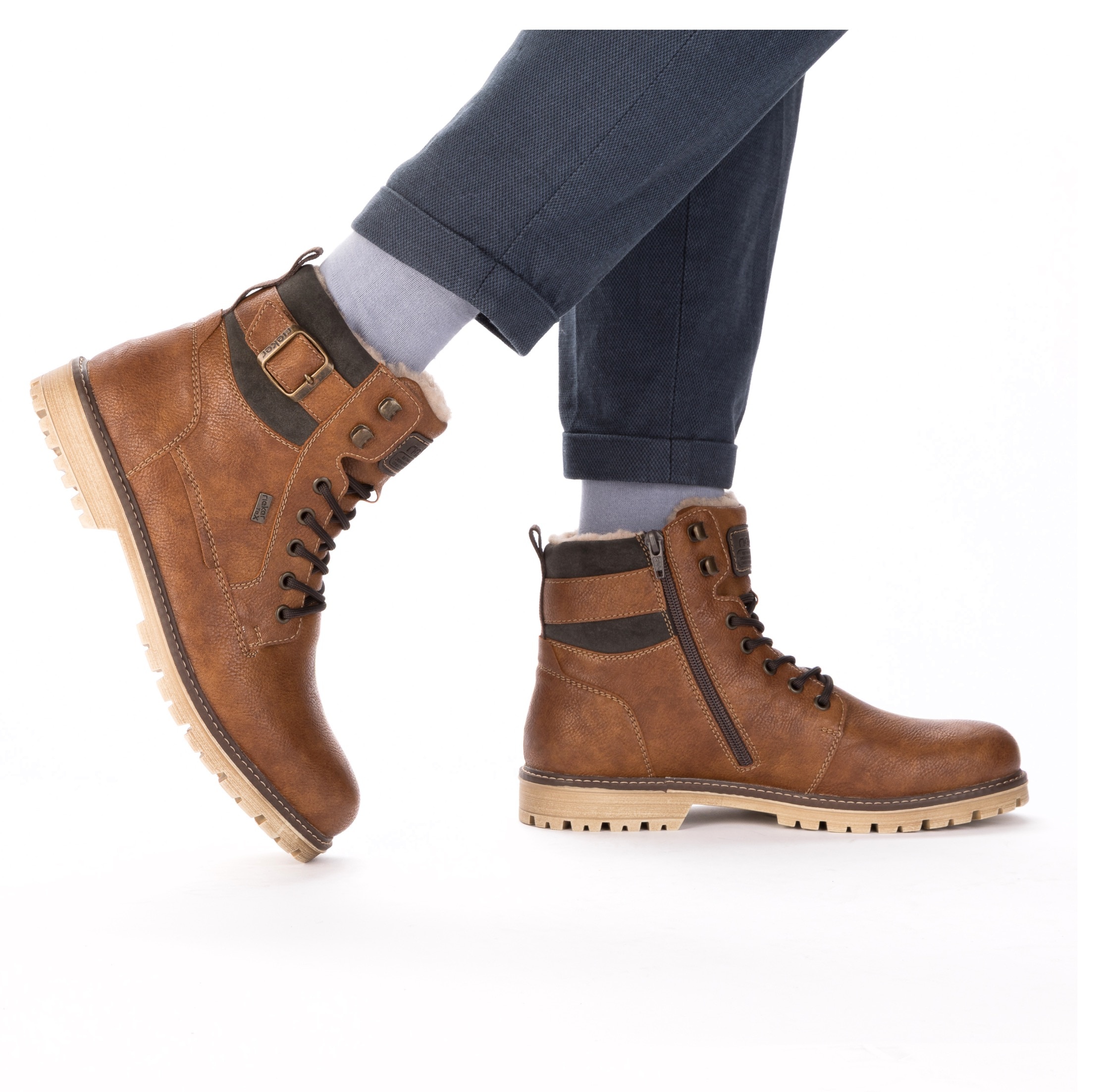 Rieker Winterstiefelette, Winterboots, Schnürboots mit wasserabweisender riekerTEX-Membran