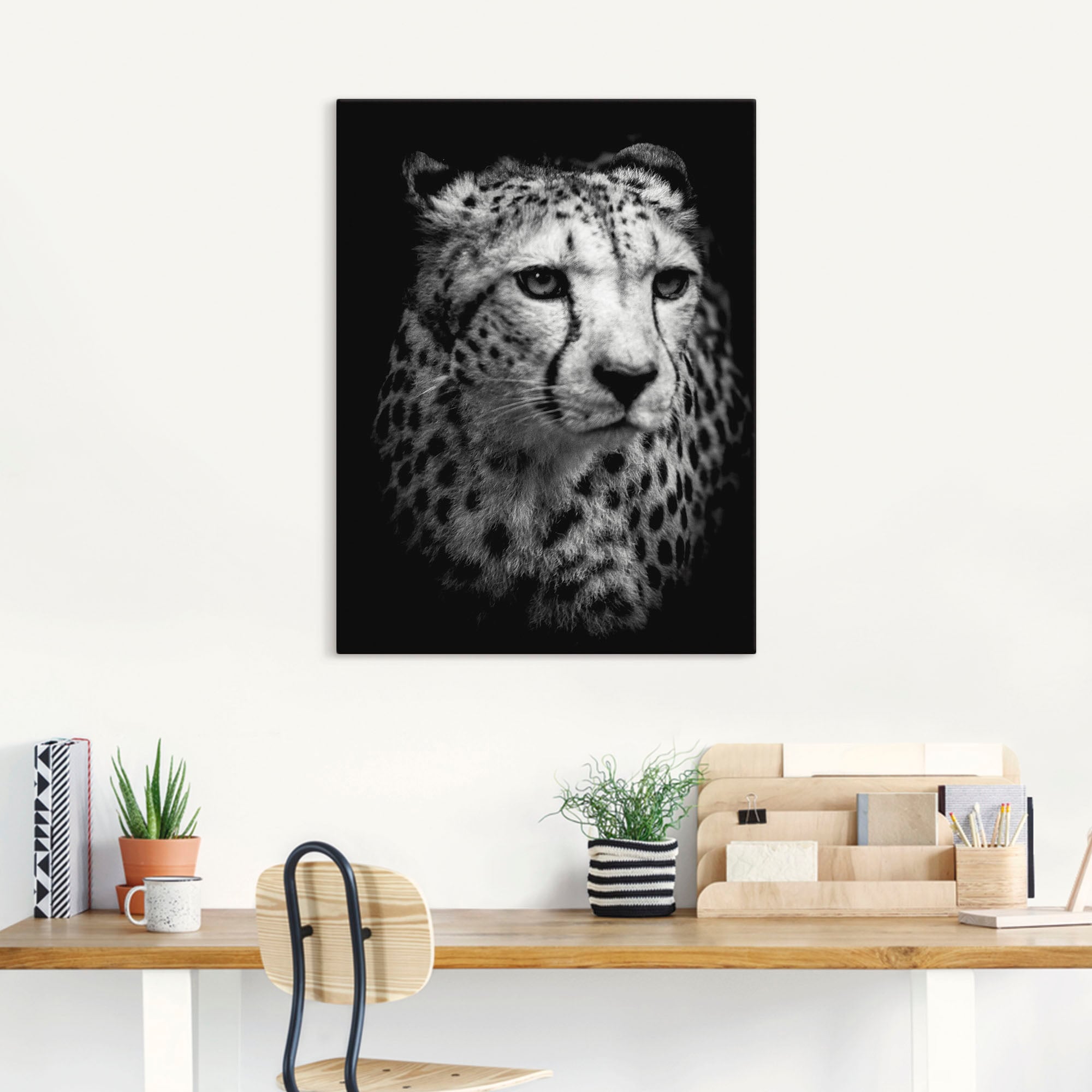 Artland Wandbild »Der Gepard«, Wildtiere, (1 St.), als Alubild, Outdoorbild, Leinwandbild, Wandaufkleber, versch. Größen