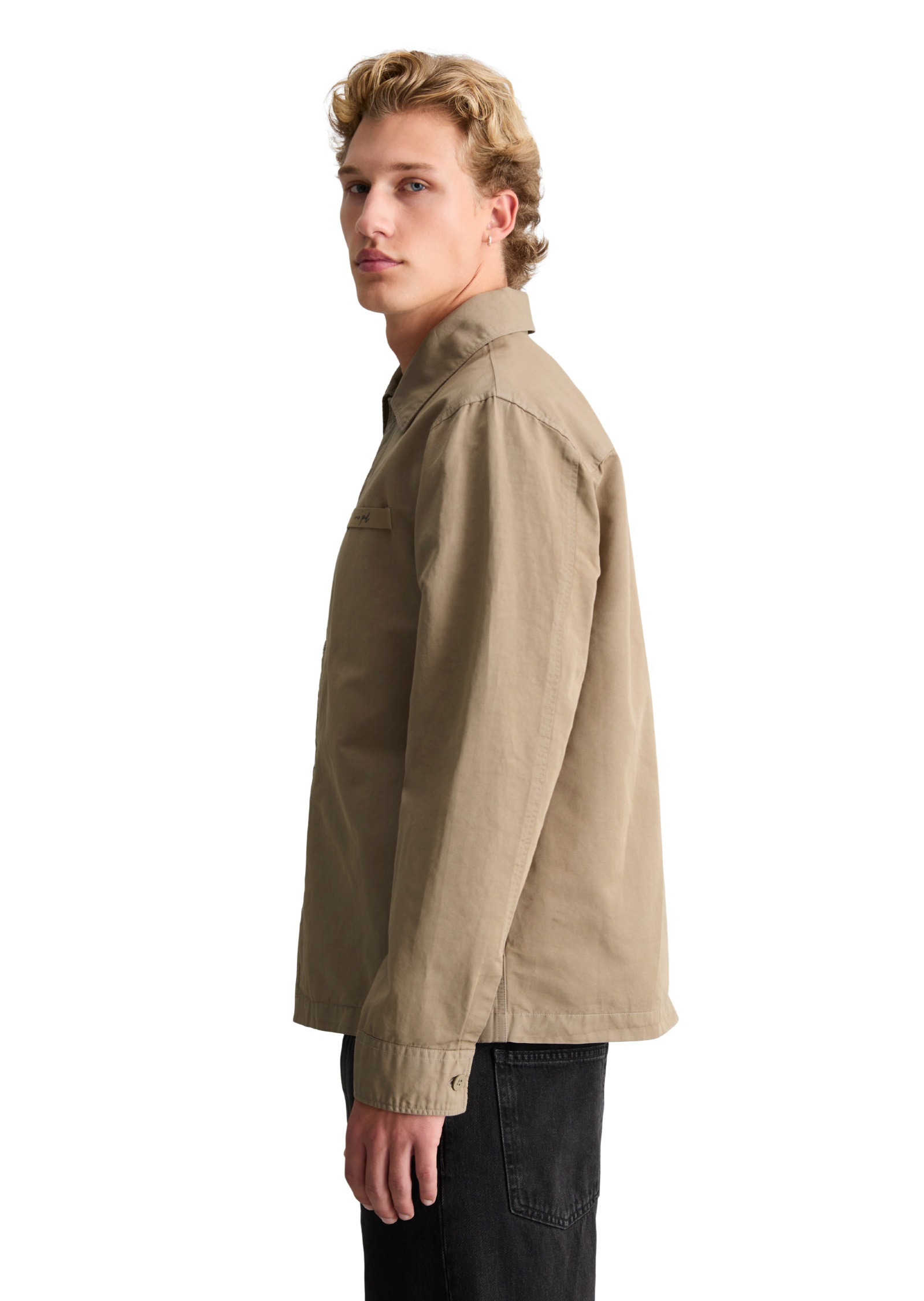 Marc O'Polo DENIM Kurzjacke »aus Bio-Baumwolle und Leinen«