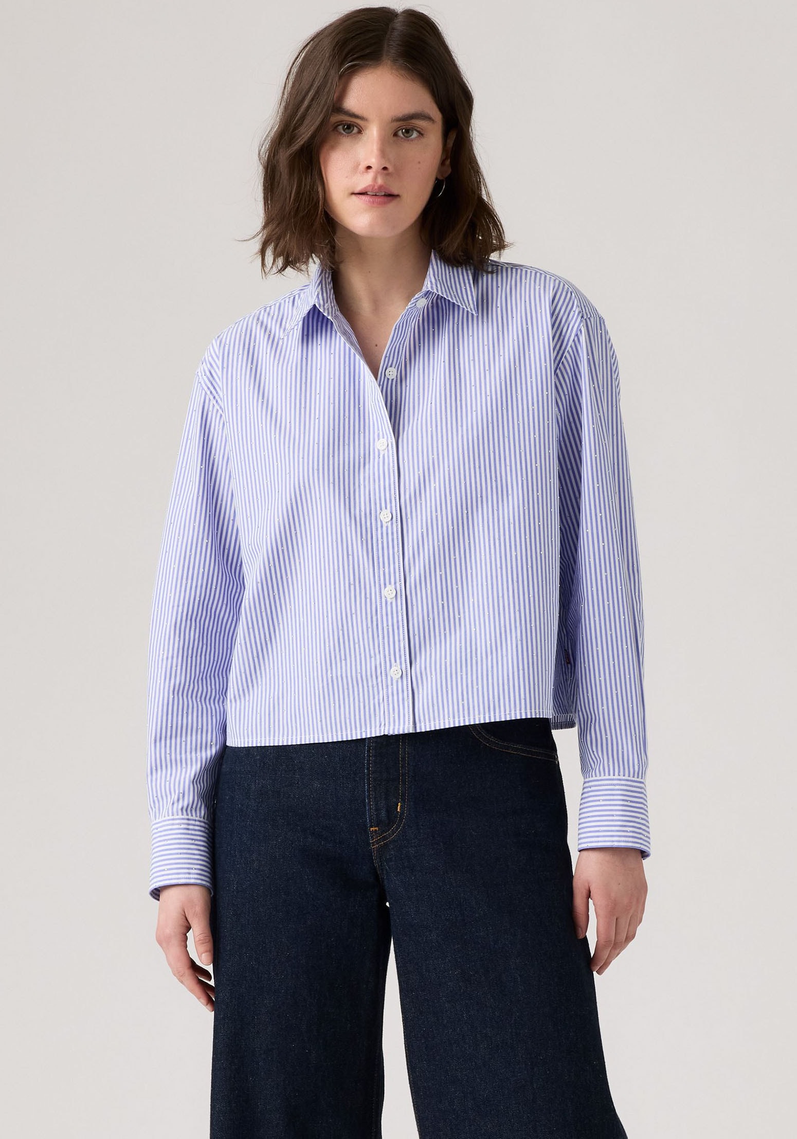 Levis Hemdbluse "CROPPED HARLIE SH", Klassischer Hemdblusenkragen günstig online kaufen