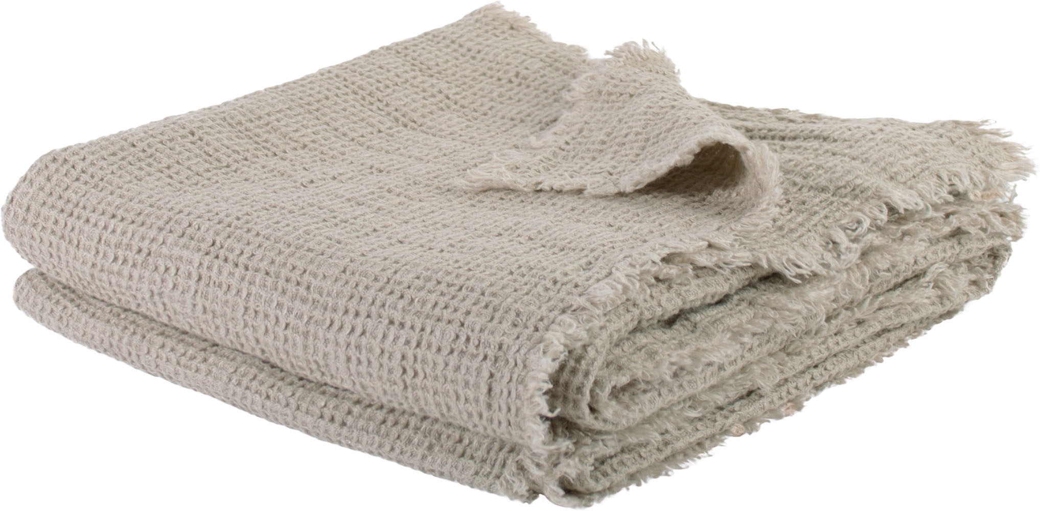 ZOEPPRITZ1828 Wohndecke "Honeybee" Leinenplaid im Waffelpique