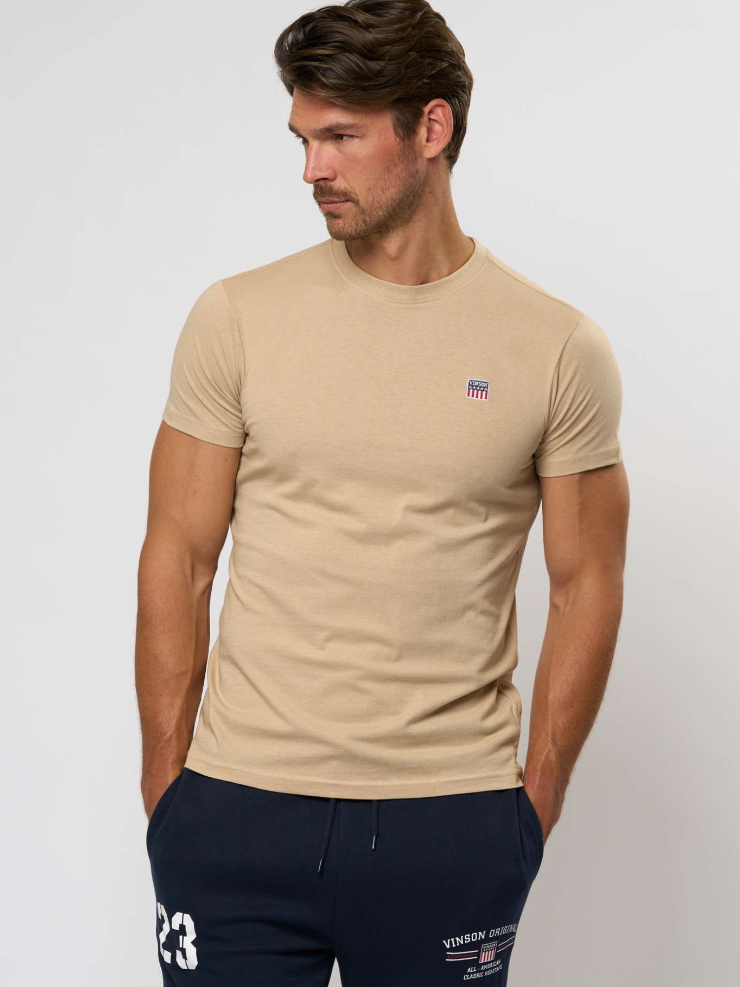 Vinson VMMassimo T-Shirt 3-Pack DarkSapphire/White/Humus 7