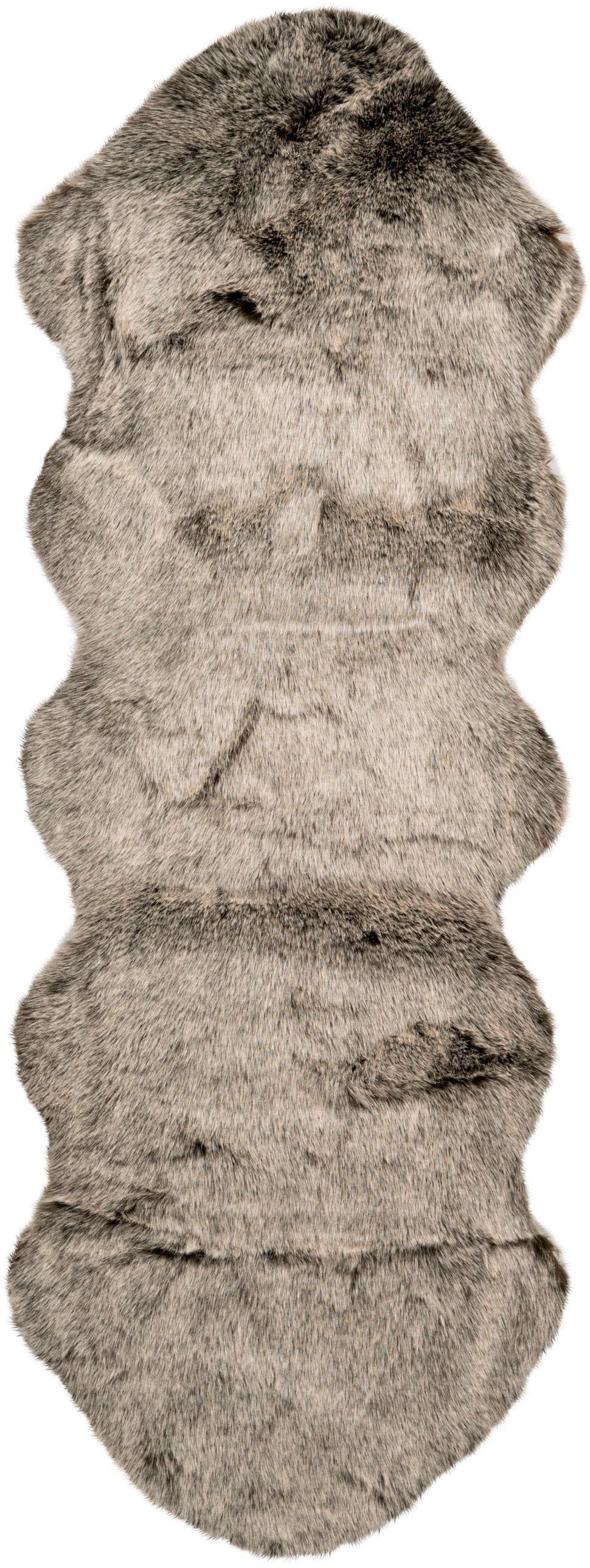 calo-deluxe Hochflor-Läufer »Emica-1000«, fellförmig, 52 mm Höhe, Kunstfell