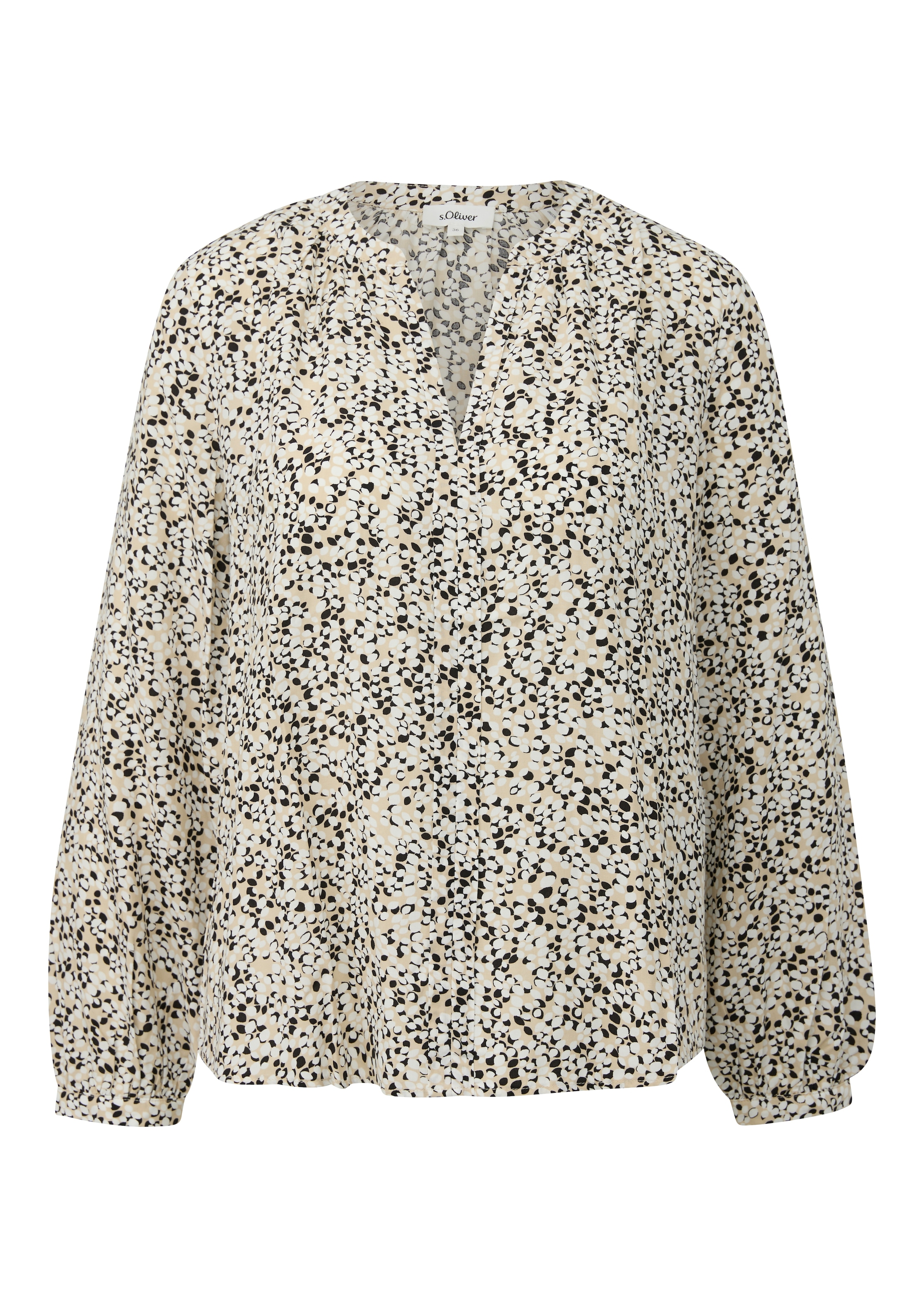 s.Oliver Langarmbluse mit All-Over Print