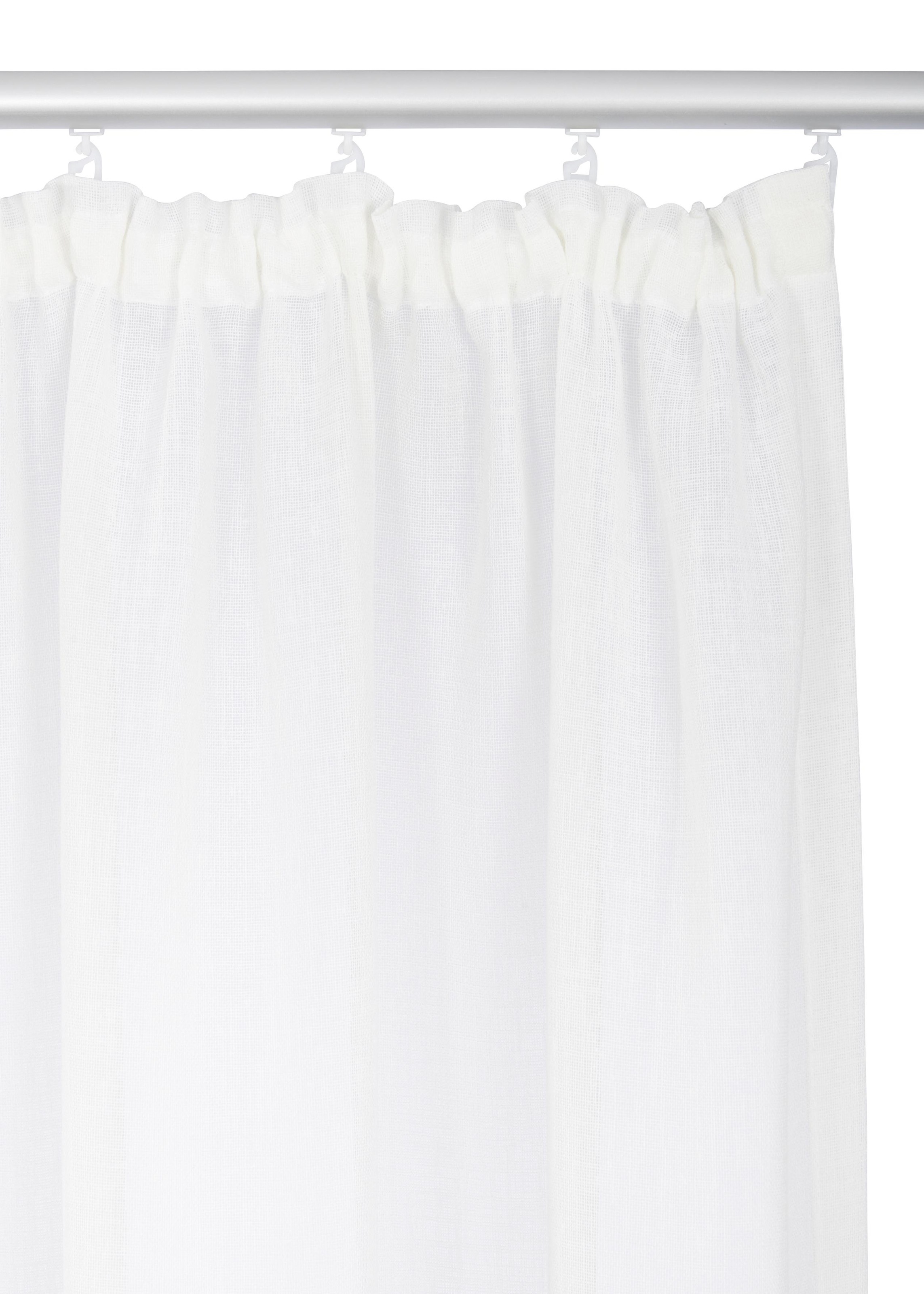 Thumbnail - OTTO home "Fiete" Kräuselband 1 Stk. tlg. Leinen Optik, Sichtschutz, halbtransparent, einfarbig, Leinenoptik