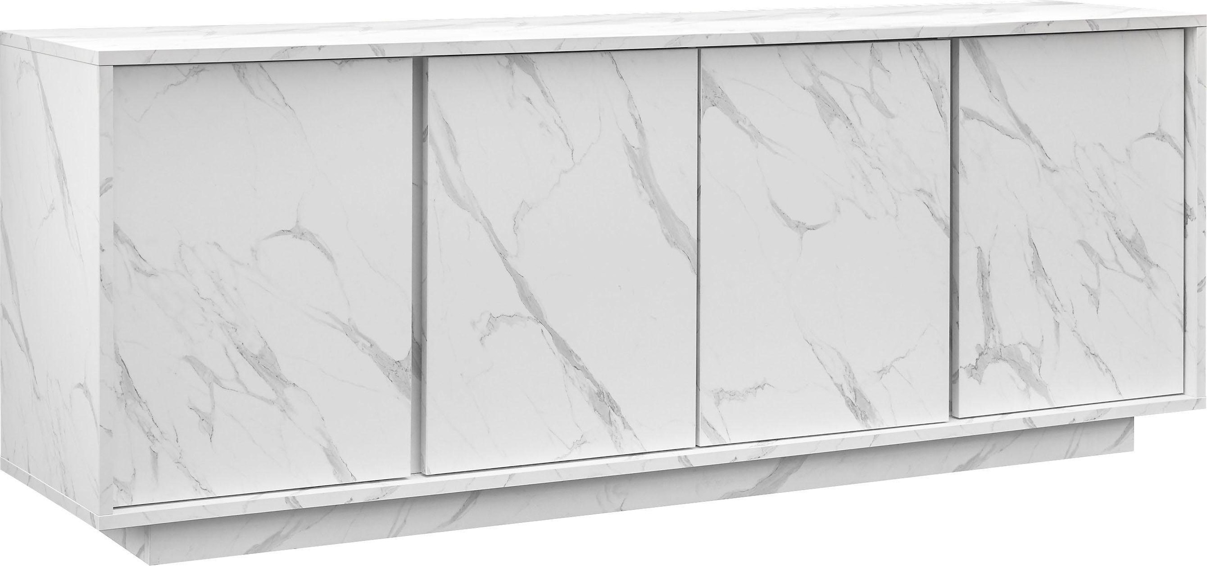 Home affaire Sideboard "Carrara" grifflos günstig online kaufen