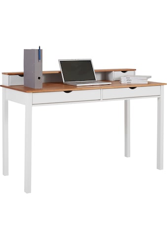 my home Schreibtisch »Gava«, aus massiven Kiefernholz, mit praktischen Griffmulden, in... kaufen