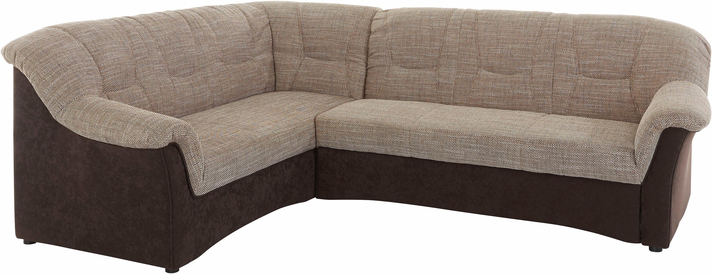 DOMO collection Ecksofa »Sarafina zeitlos und komfortabel, optional mit Federkern, L-Form«, wahlweise mit Bettfunktion