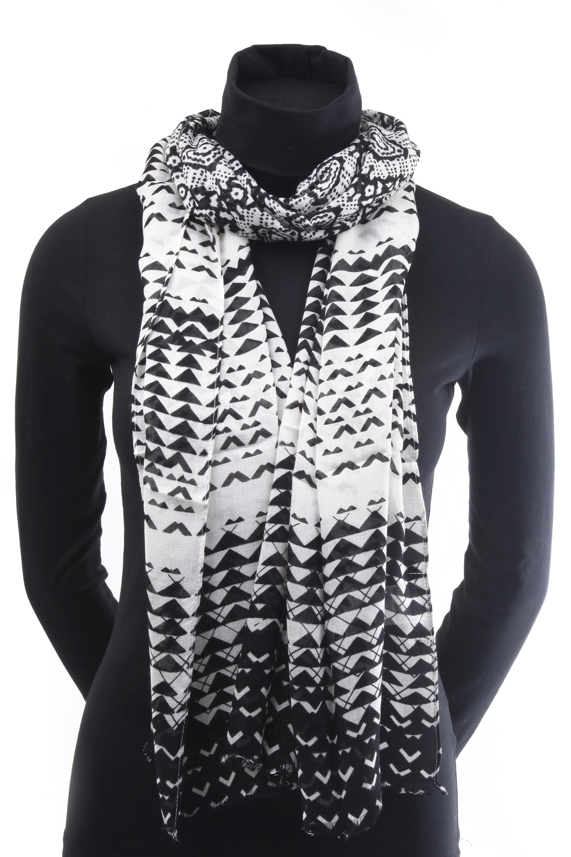 COLLEZIONE ALESSANDRO Modeschal »Okinawa«, in schwarz-weiß