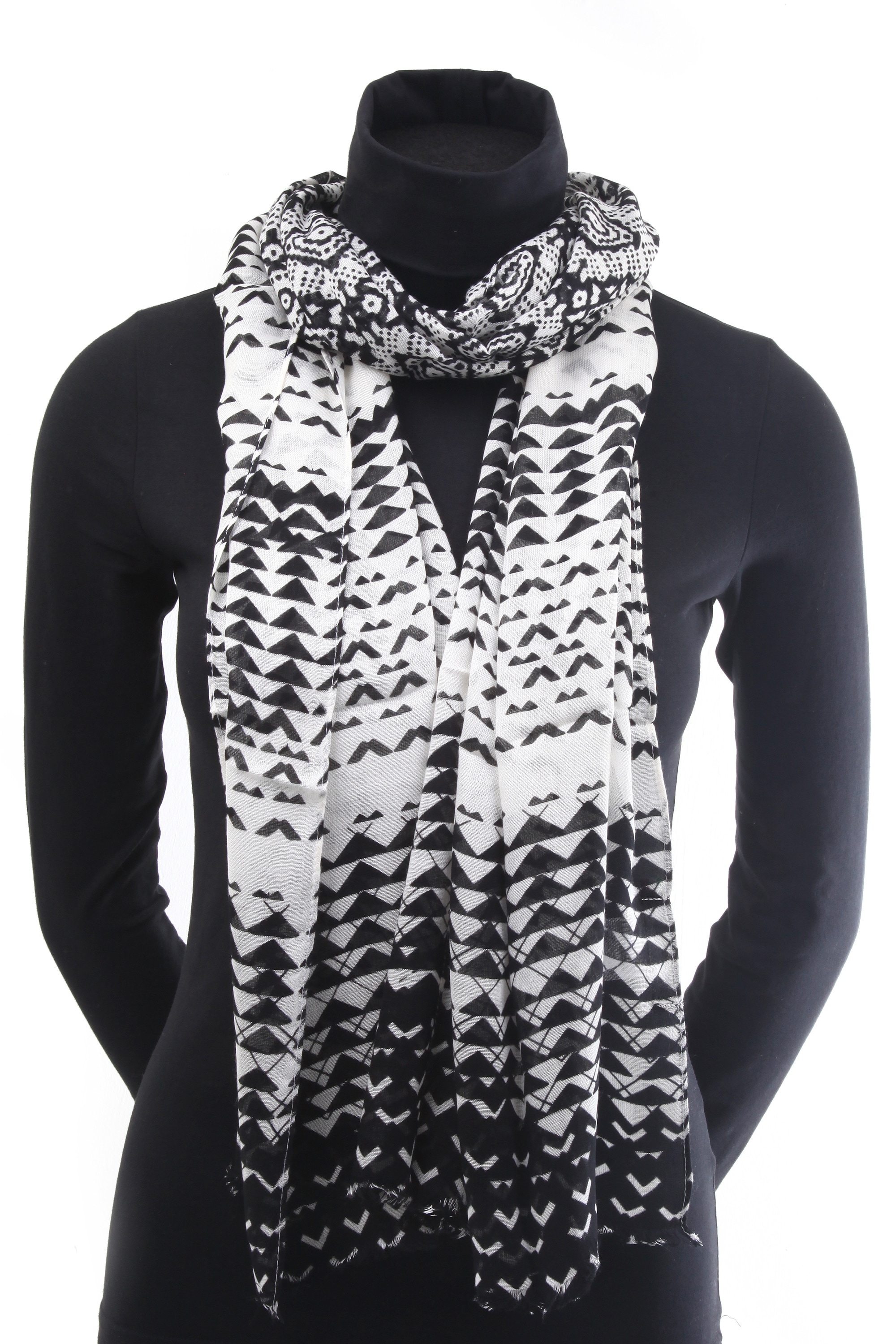 COLLEZIONE ALESSANDRO Modeschal "Okinawa" 1 Stk. tlg. in schwarz-weiß günstig online kaufen
