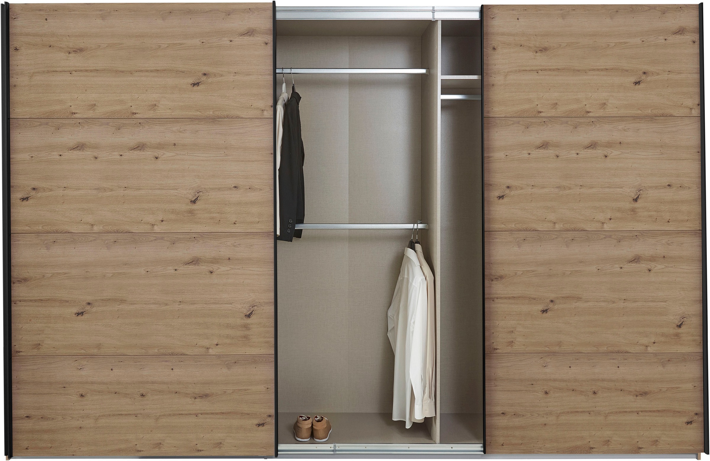 rauch Schwebetürenschrank »Kleiderschrank Schrank Garderobe TOPSELLER OTELI inkl. Inneneinteilung«, mit 3 Innenschubladen sowie zusätzlichen Einlegeböden MADE IN GERMANY