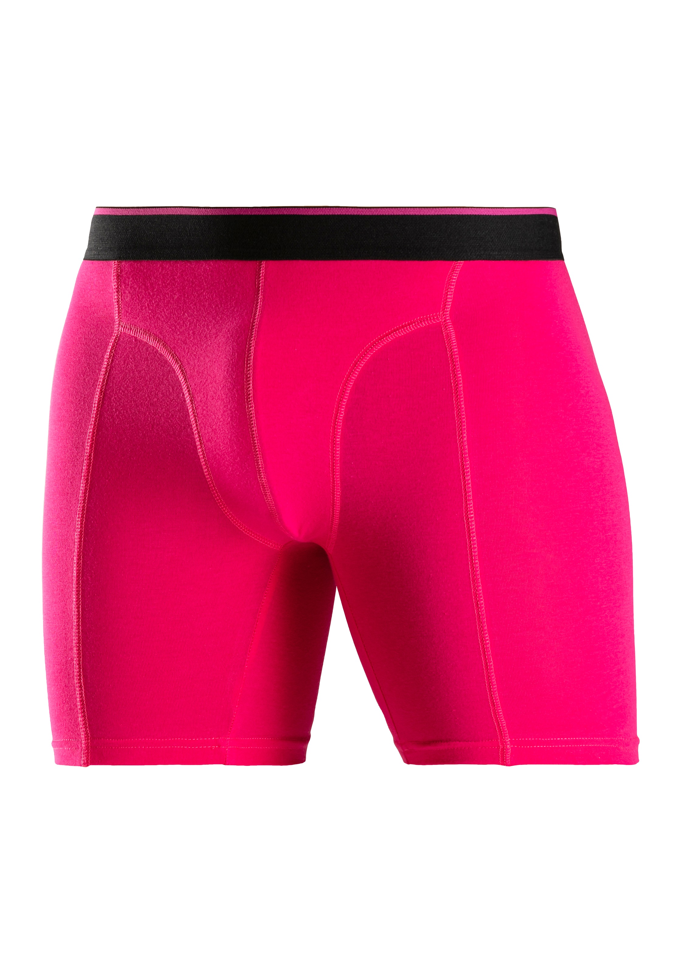 AUTHENTIC LE JOGGER Langer Boxer, (Packung, 5 St.), mit zweifarbigem Webbund und längerem Bein