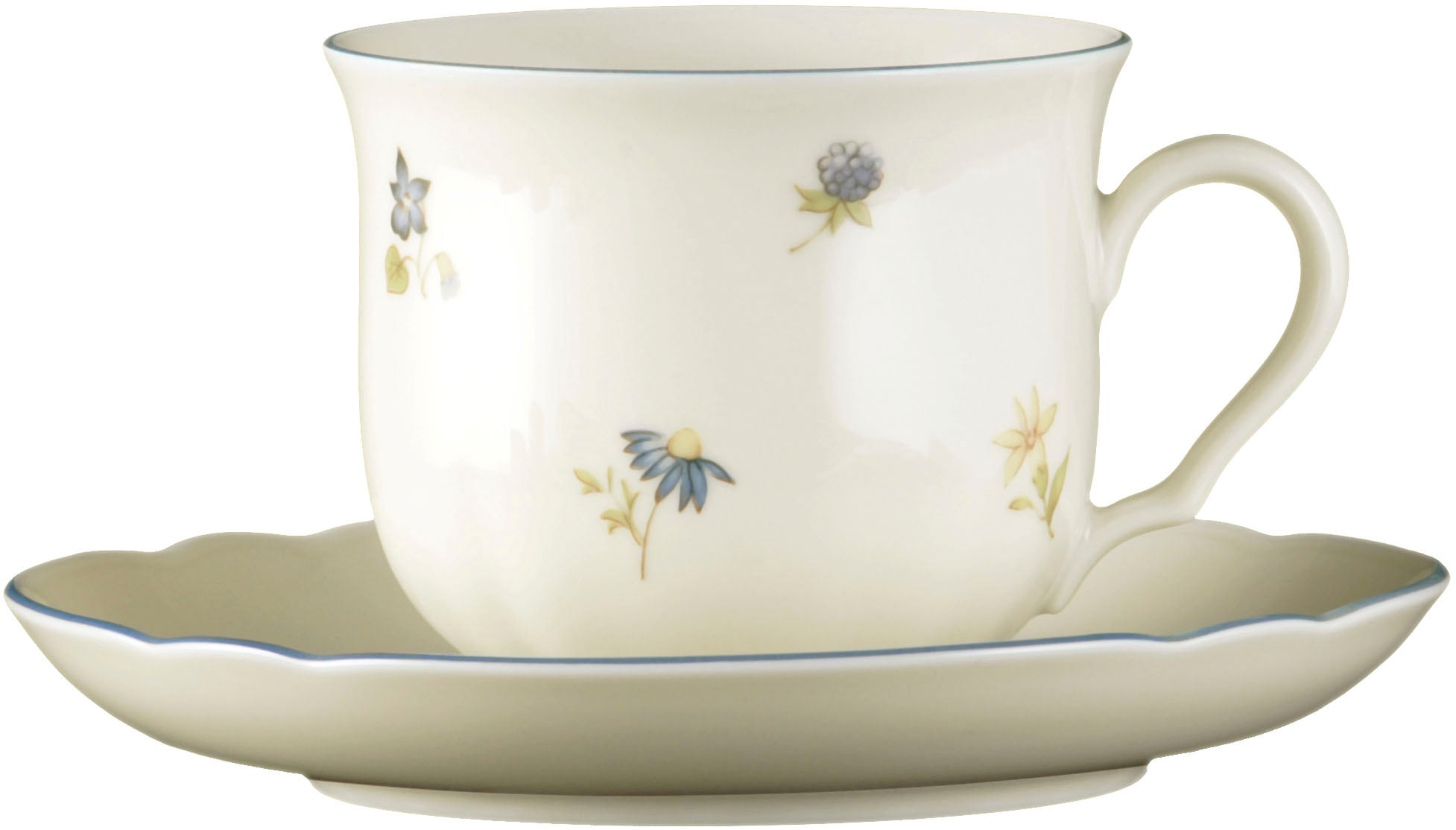 Seltmann Weiden Kombiservice »Geschirr-Set, Service Marie-Luise Streublume«, (Set, 30 tlg.), Teller, Tasse, Untertasse, Made in Germany, 30 Teile, für 6 Personen