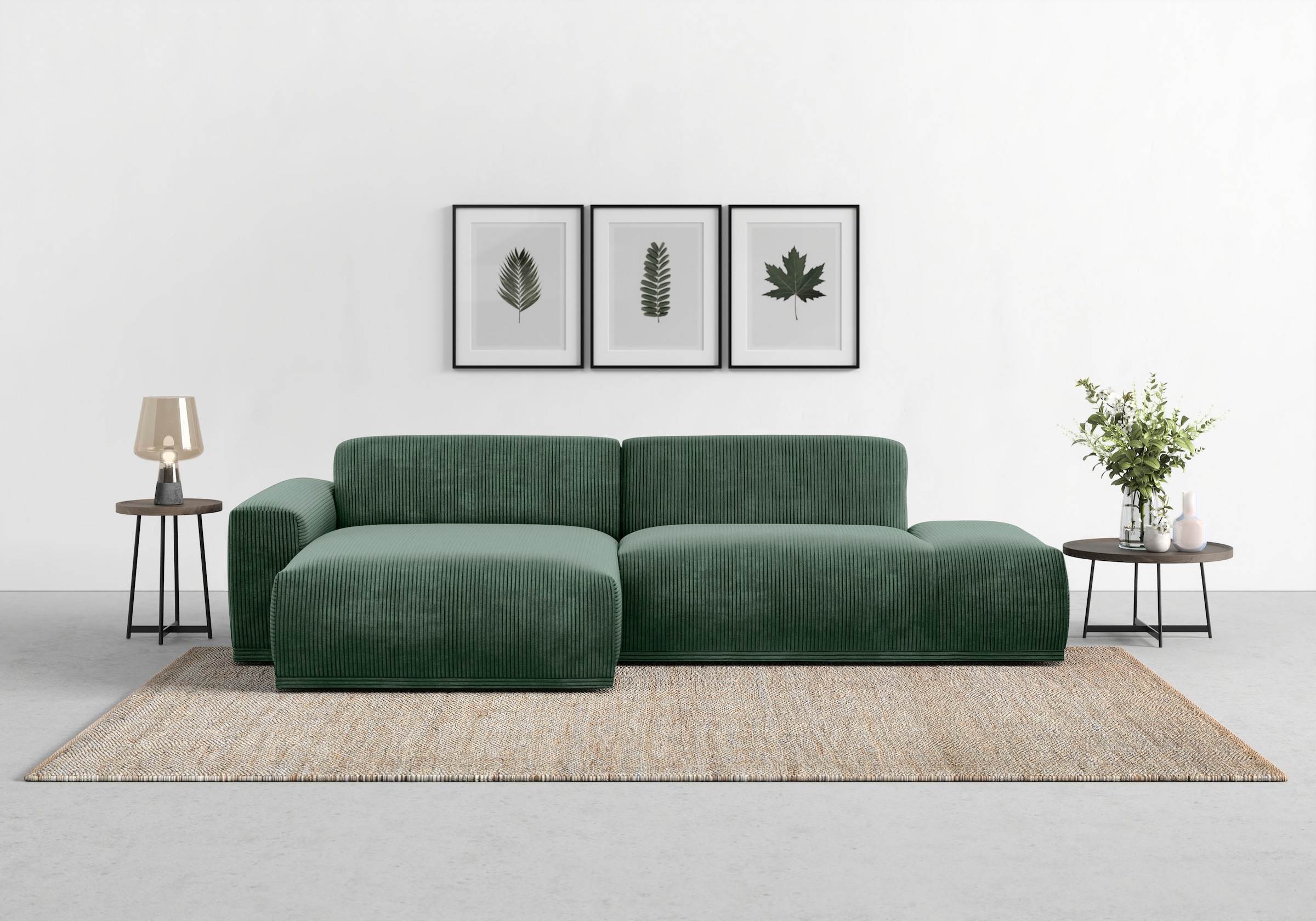 TRENDMANUFAKTUR Ecksofa "Braga, mit hochwertigem Kaltschaum, L-Form, in Cor günstig online kaufen