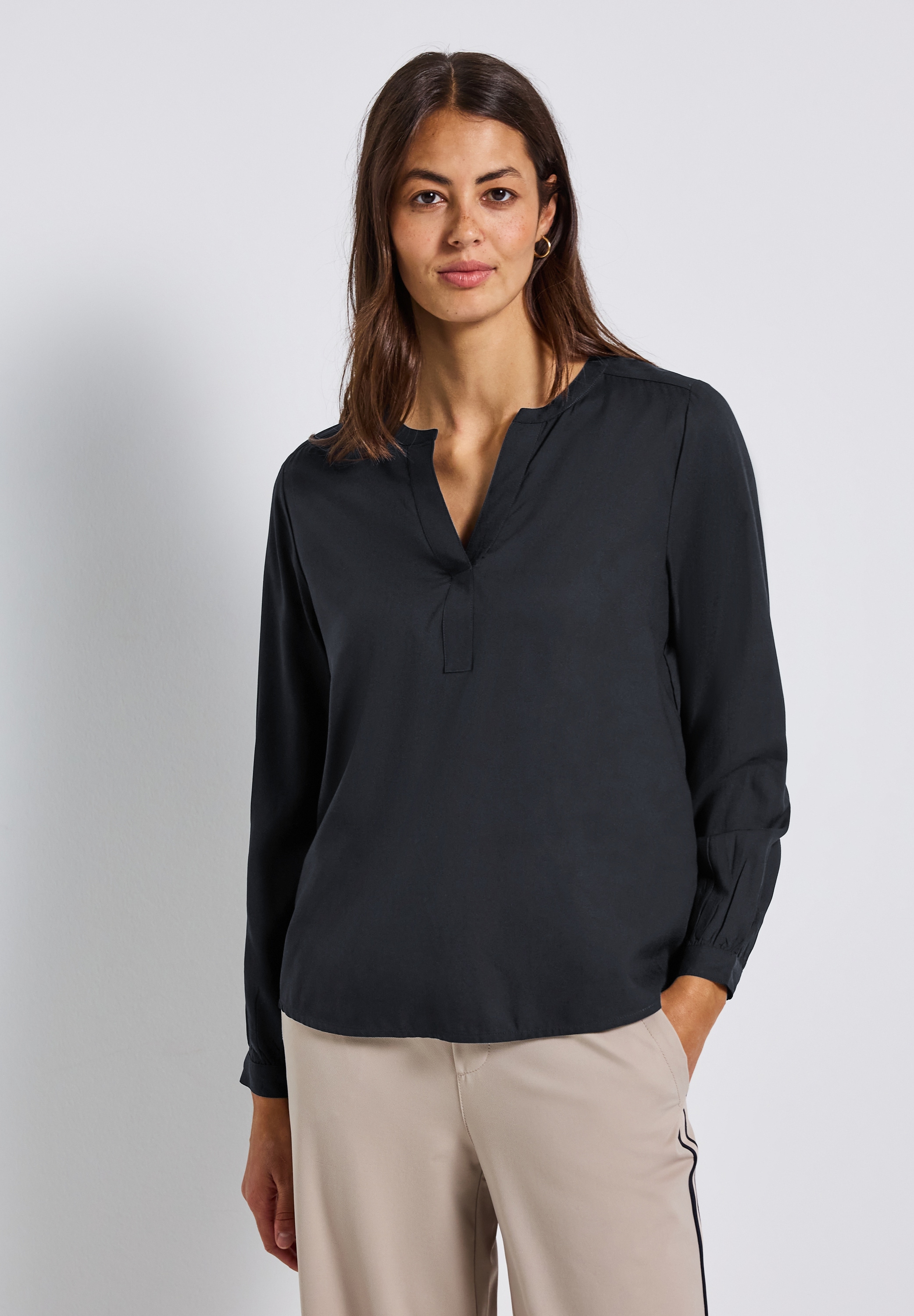 STREET ONE Langarmbluse, aus softer Viskose günstig online kaufen