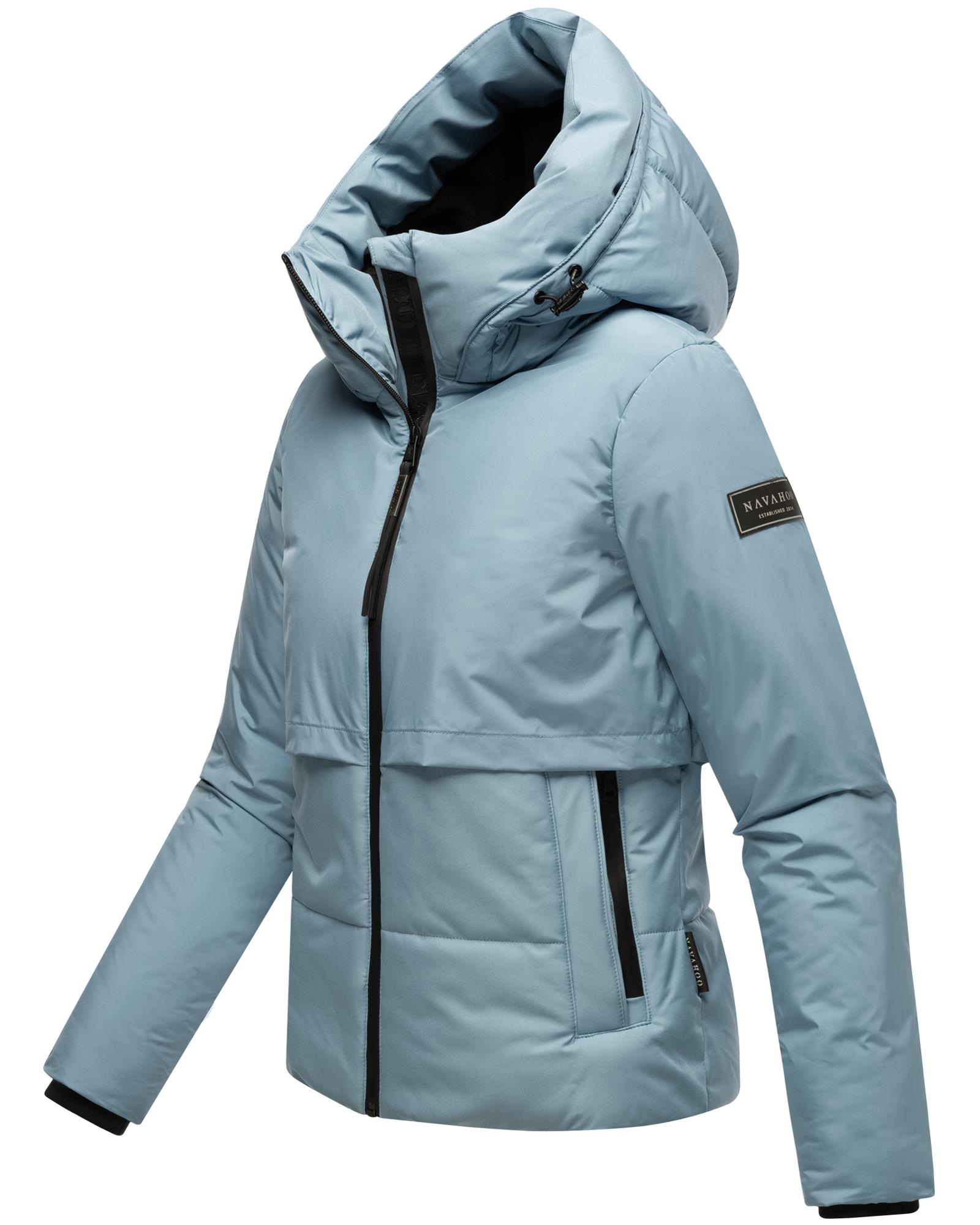 Navahoo Steppjacke »Liebesküken XIV«, mit Kapuze, modische Damen Winterjacke mit Fleece-Innenfutter