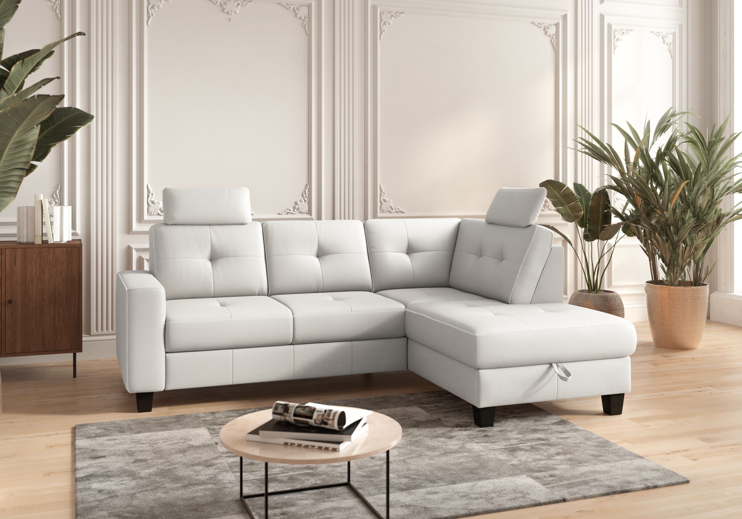 Places of Style Ecksofa "Varese", wahlweise mit Bettfunktion und Bettkasten günstig online kaufen