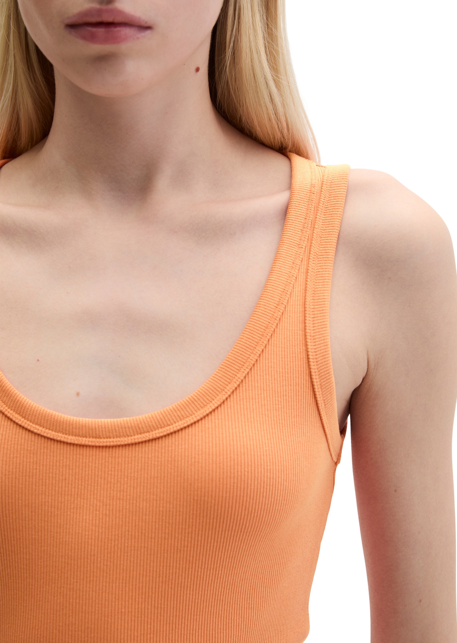 Marc O'Polo T-Shirt »aus elastischem Rippjersey«
