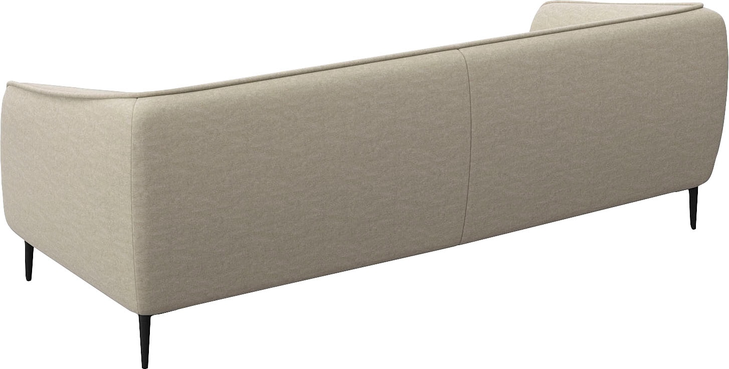 FLEXLUX 3-Sitzer »Belle Designsofa, Couch, bequem durch Kaltschaum im Sitz«, Skandinavisches Design, In hochwertiger Verarbeitung