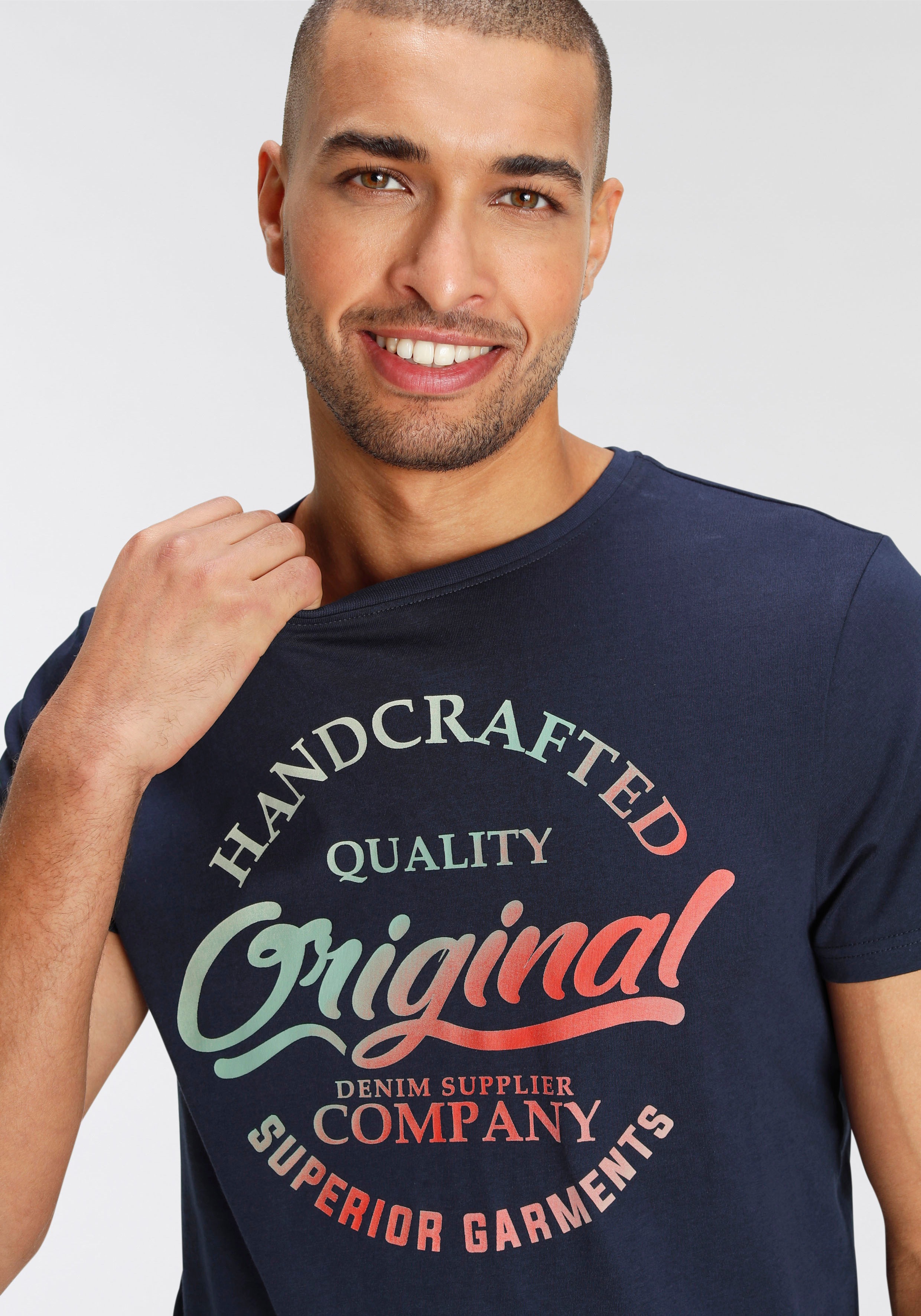 Thumbnail - AJC T-Shirt kurzärmelig, schmaler Schnitt, bedruckt oder unifarben