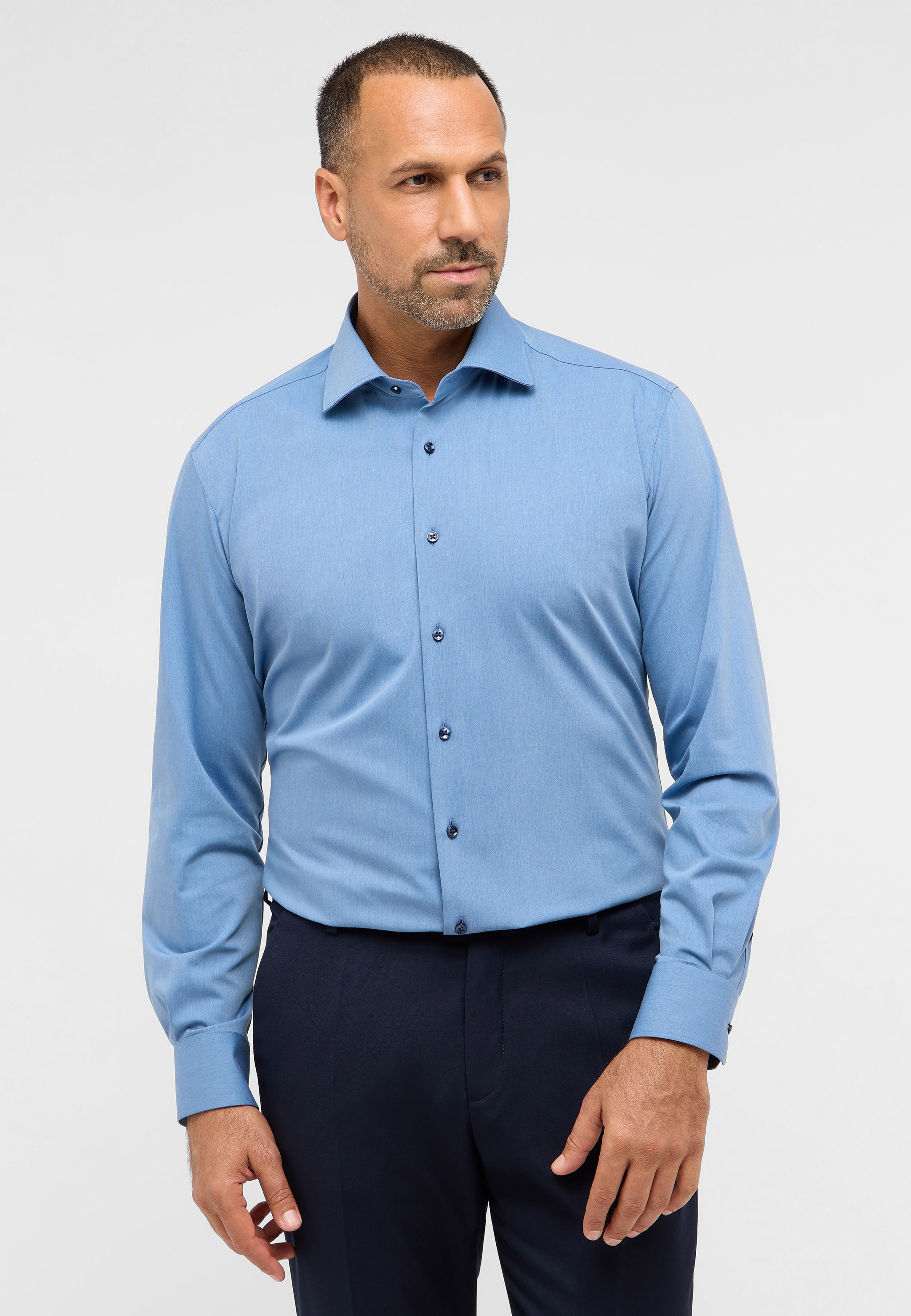 Eterna Langarmhemd "MODERN FIT", NON IRON (bügelfrei) günstig online kaufen