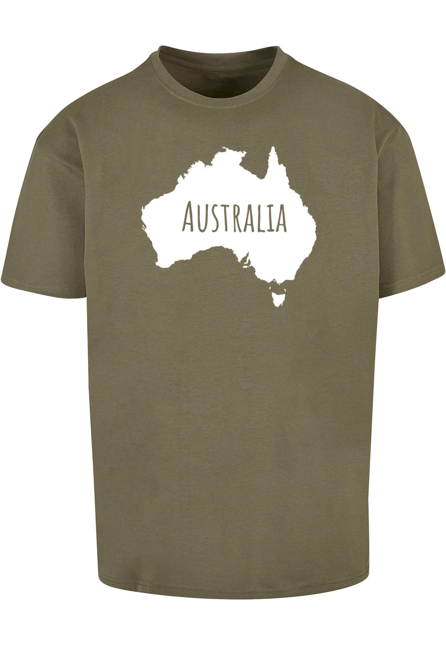 Merchcode T-Shirt »Merchcode Herren Australia X Heavy Oversize Tee-BY102«