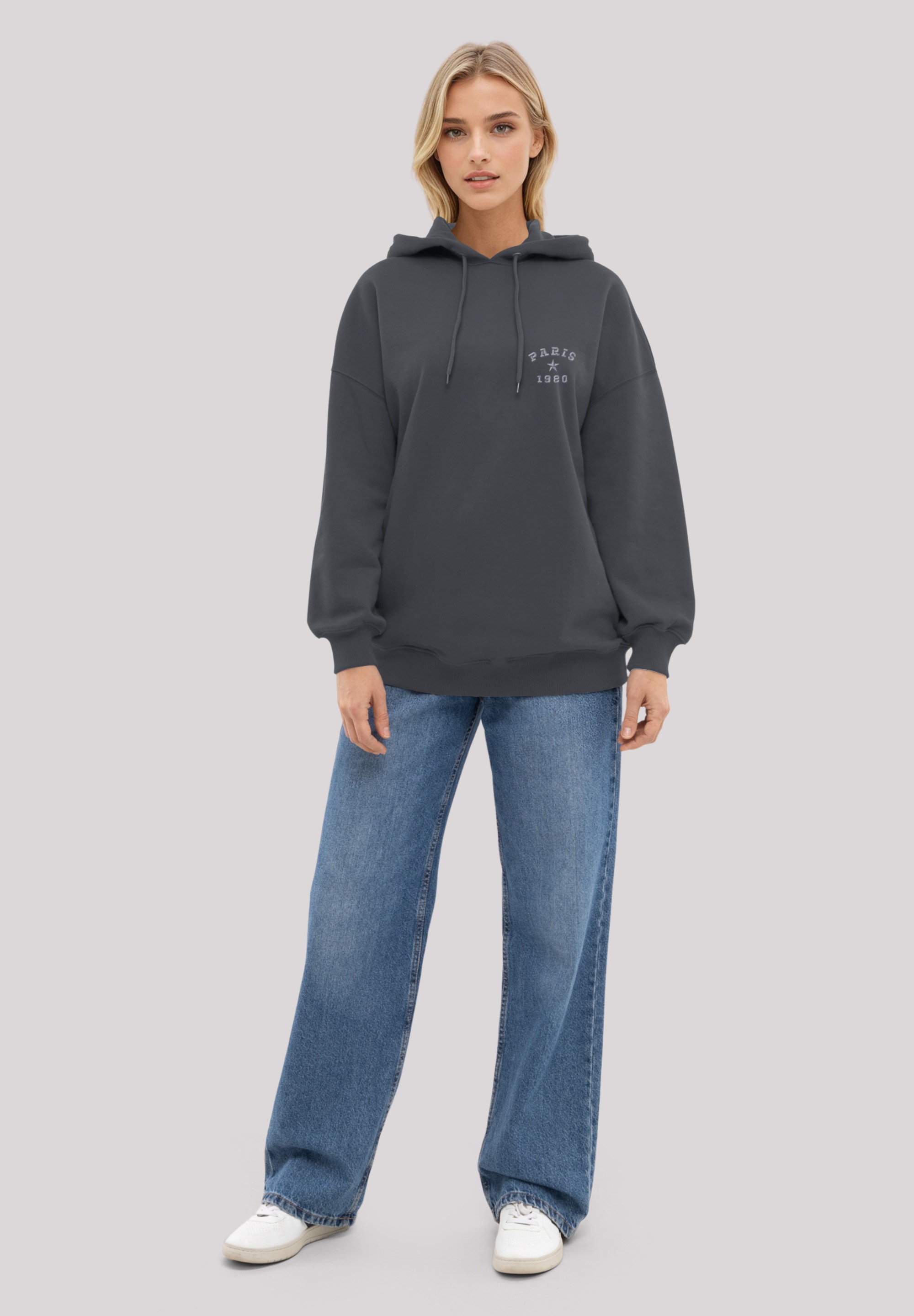 F4NT4STIC Kapuzenpullover "Paris 1980 Bestickt" Premium Qualität günstig online kaufen