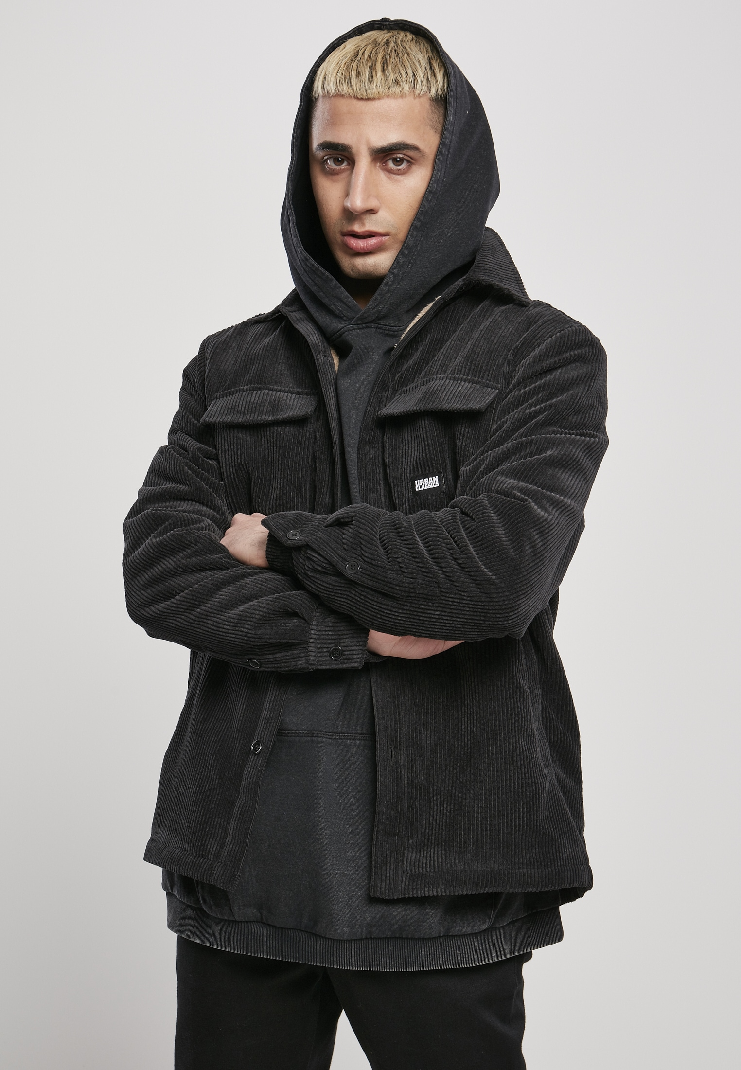 Urban Classics Herren Sportjacke Retro Track Jacket, Trainingsjacke Für Männer Im Retro Look, Mit Stehkragen, Erhältlich In Größen S-5XL