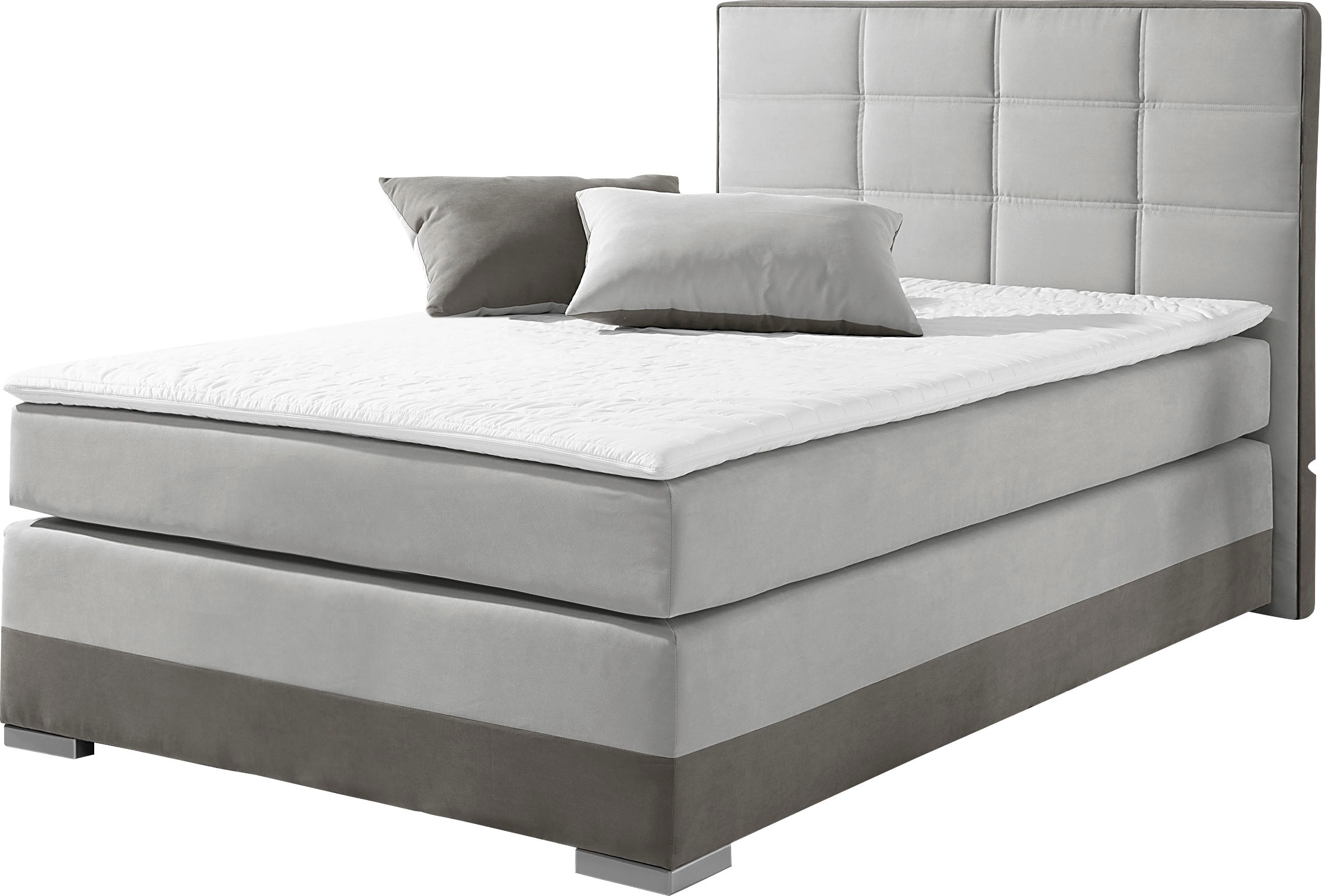 INOSIGN Boxspringbett, inklusive Topper und Wendekissen