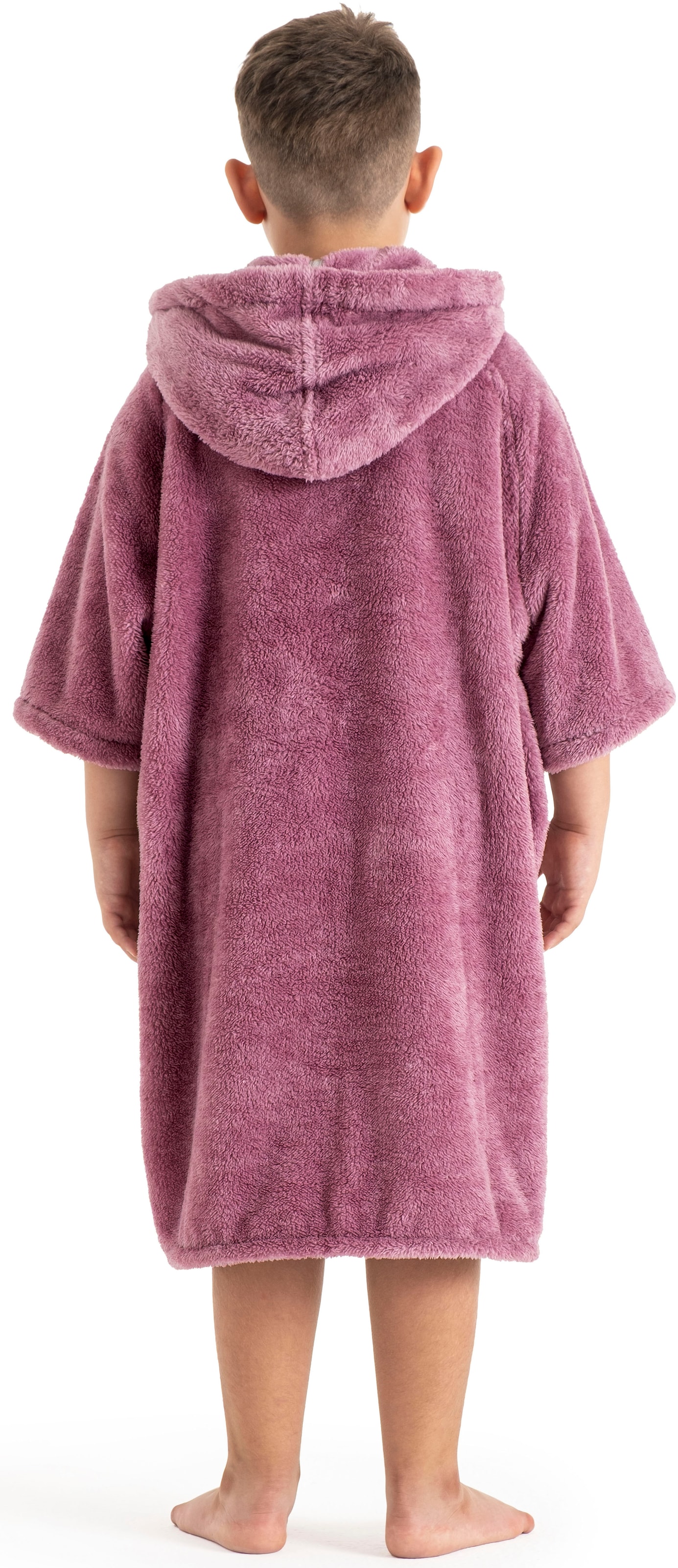 my home Badeponcho »Lillou, für Kinder, ideal für Urlaub oder im Schwimmbad«, (1 St.), weich und kuschelig, Fleece, plüsch, Surfponcho