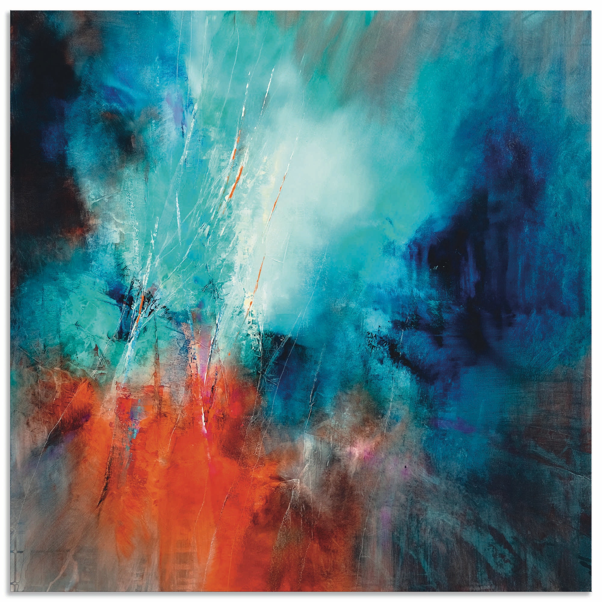 Artland Wandbild "Frühling im Eistobel" Gegenstandslos 1 Stk. tlg. als Alub günstig online kaufen