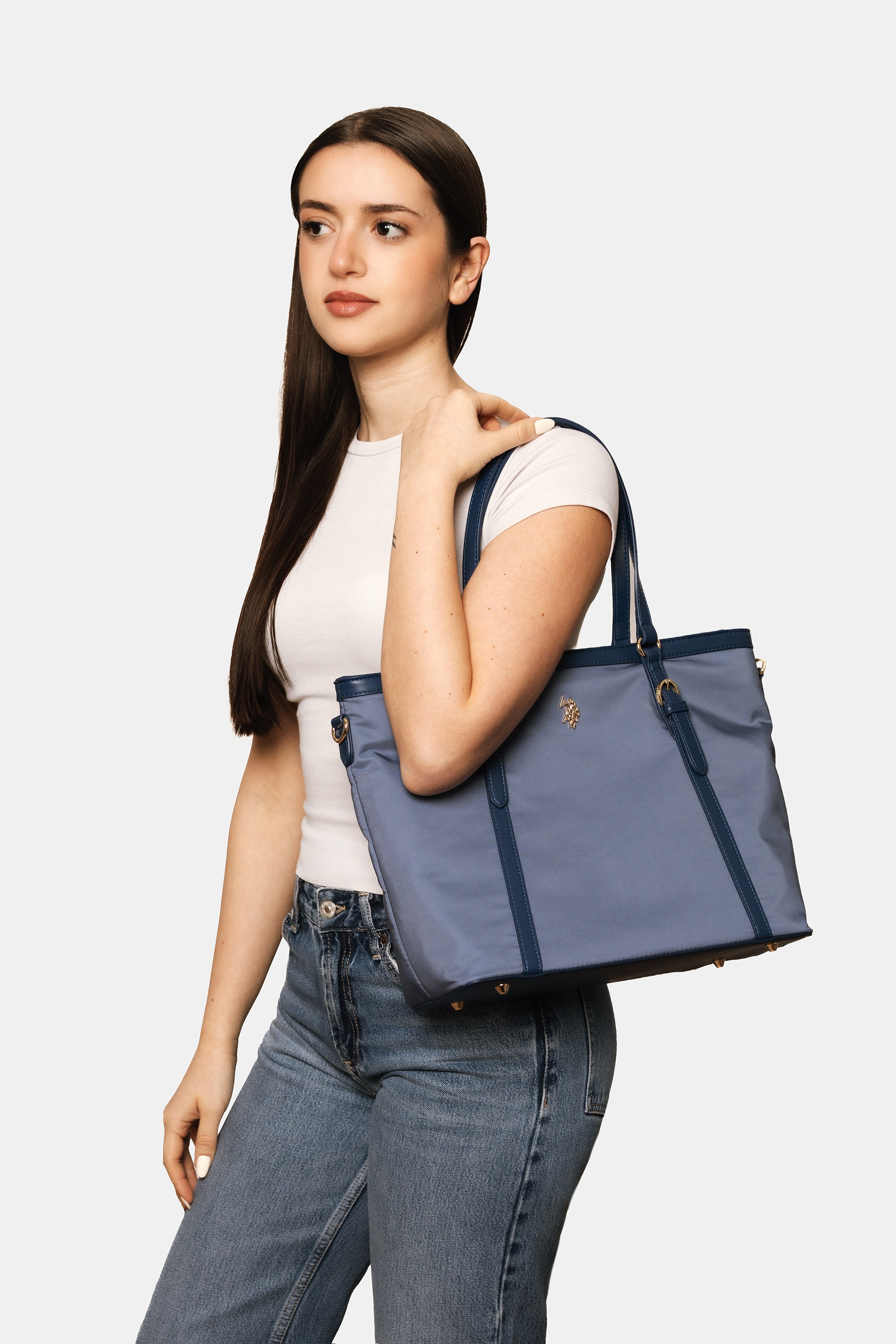 U.S. Polo Assn. Tragetasche »HOUSTON SHOPPING BAG SHOPPER Damen« Tragetasche Damen, Shopper, Einkaufstasche, Fashion, Lifestyle, Sale