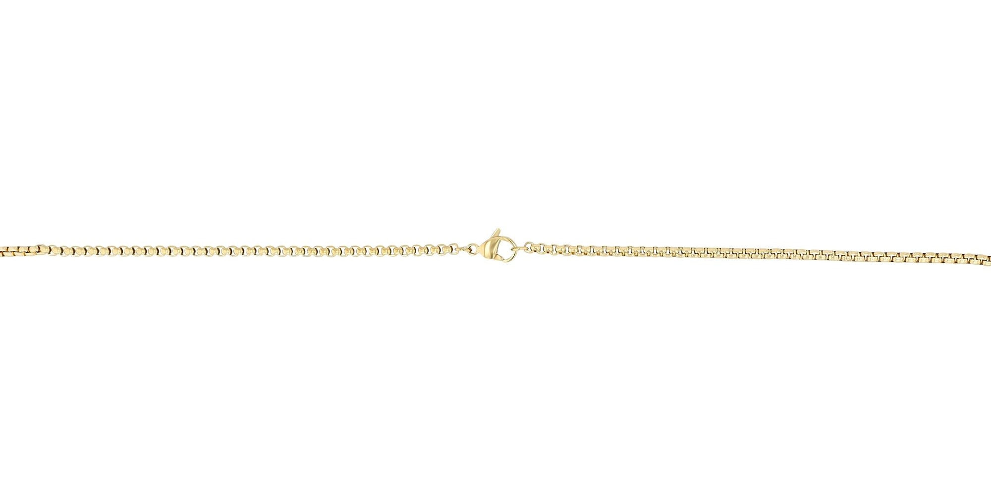 ADELIA ́S Damen Gliederkette "Halskette – Venezianerkette aus Edelstahl 60 cm", 60cm, Edelstahl, gold, Edelstahl, Halsketten, Geschenkidee: zeitlos